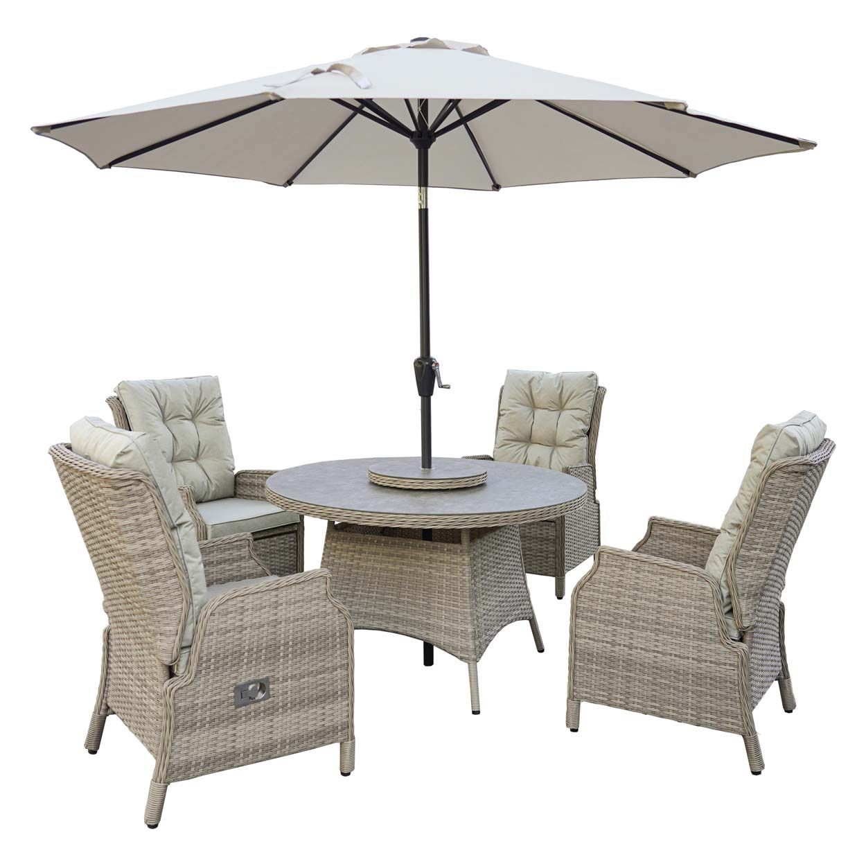 Eden4 Seater Recliner Dining Set