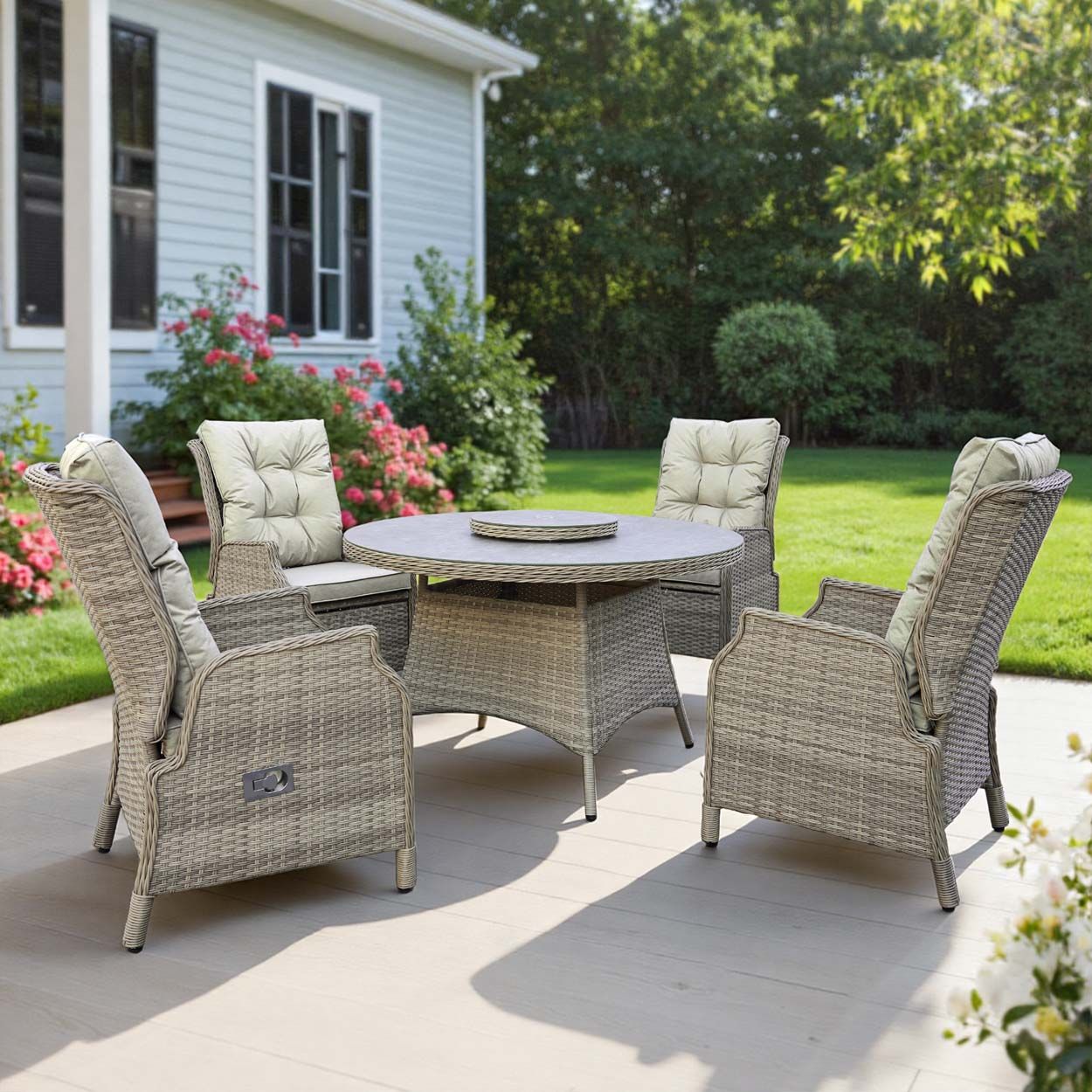 Eden4 Seater Recliner Dining Set