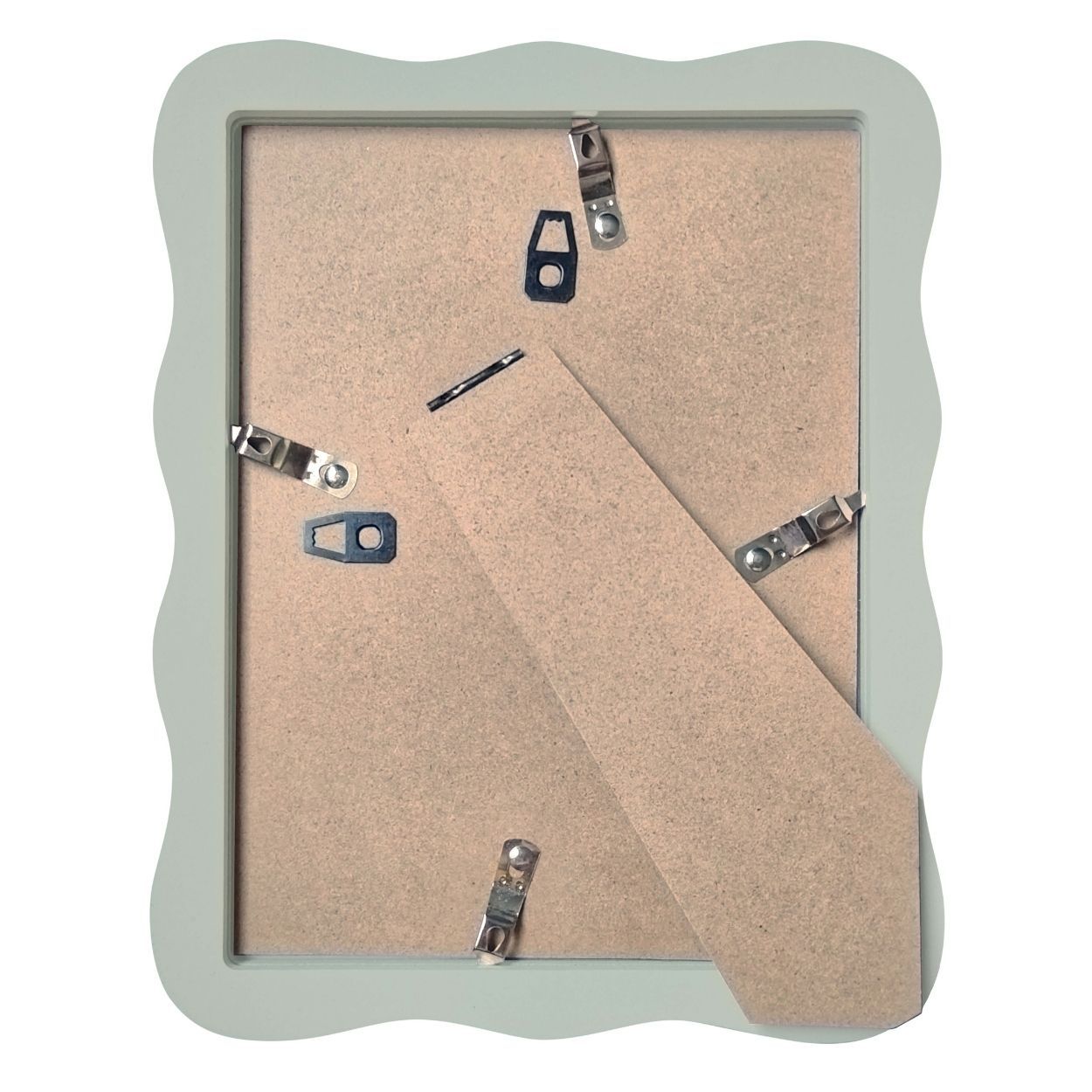 Wavy Photo Frame 6x8 matted to 4x6 Sage Green