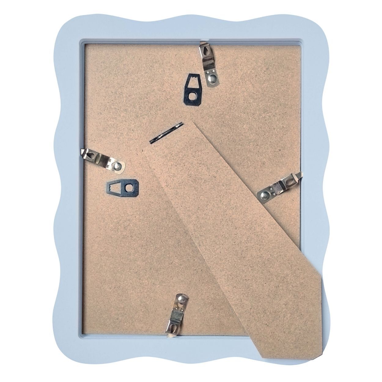 Wavy Photo Frame 6x8 matted to 4x6 Blue