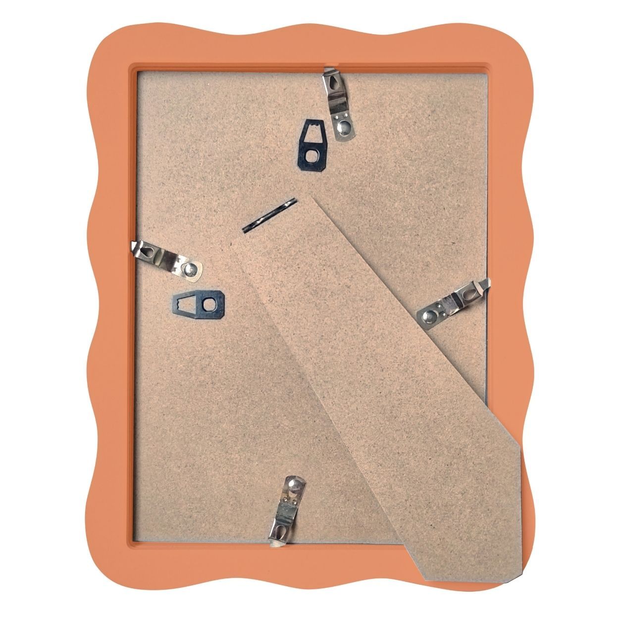 Wavy Photo Frame 6x8 matted to 4x6 Orange