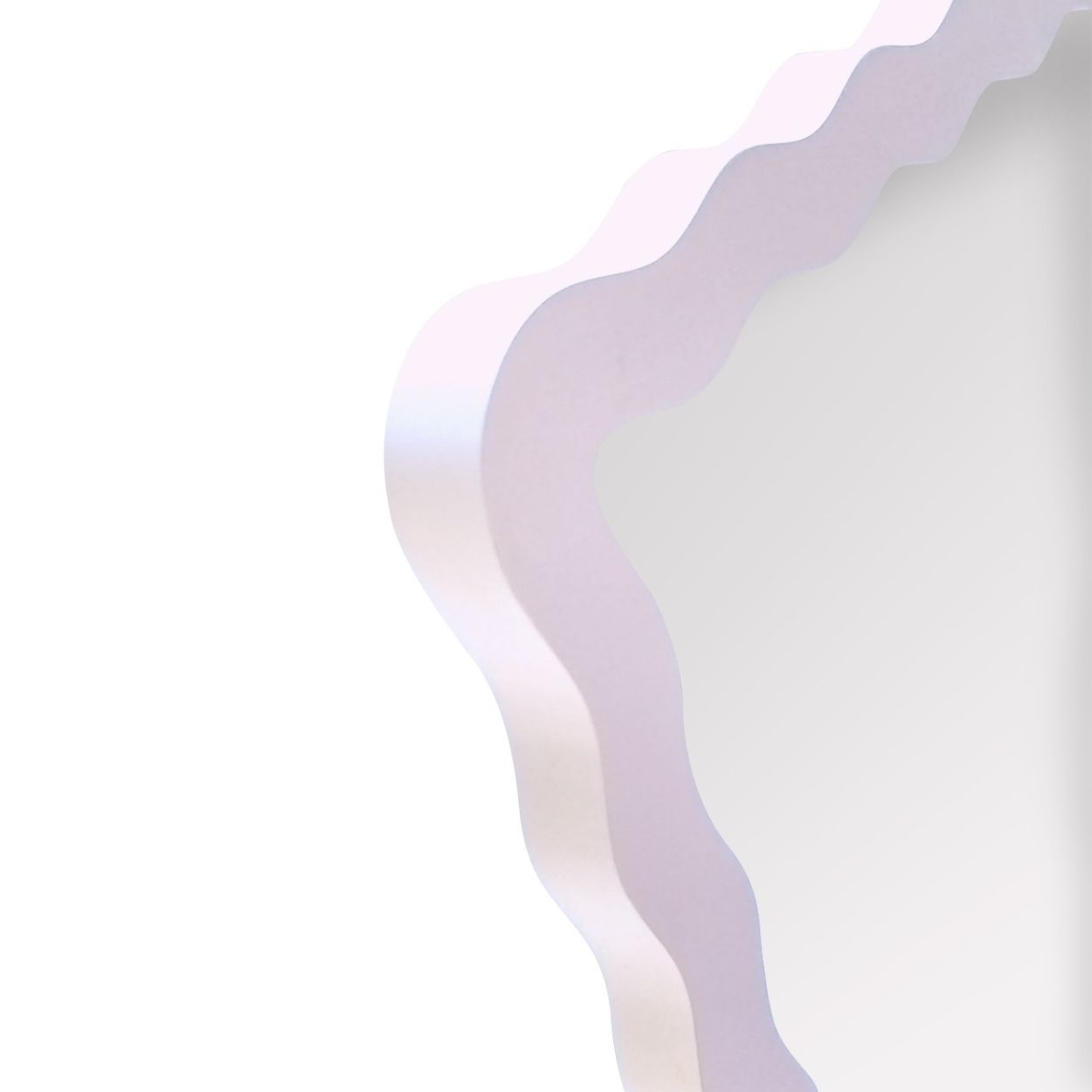 Wavy Mirror 30x40cm Pink
