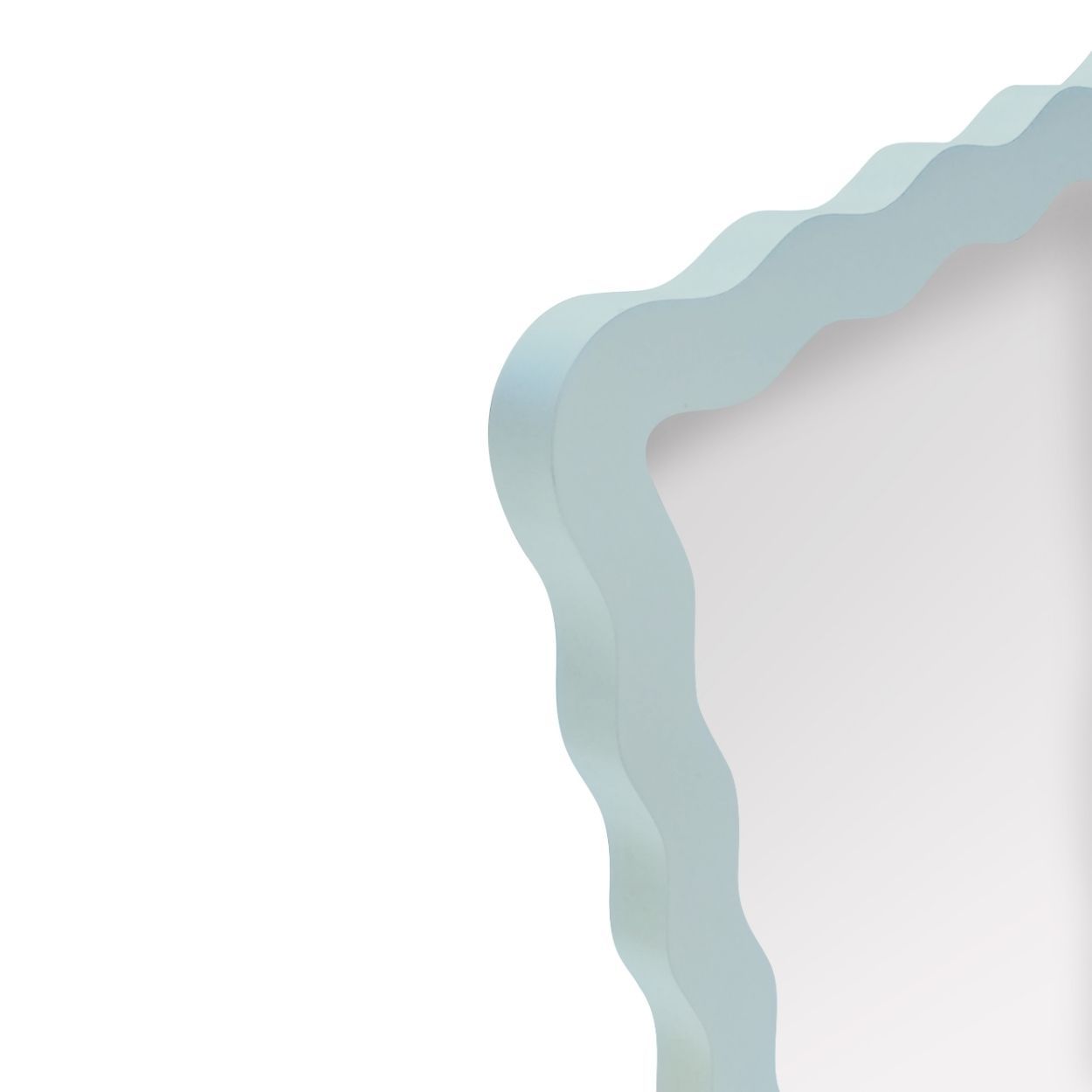 Wavy Mirror 30x40cm Sage Green