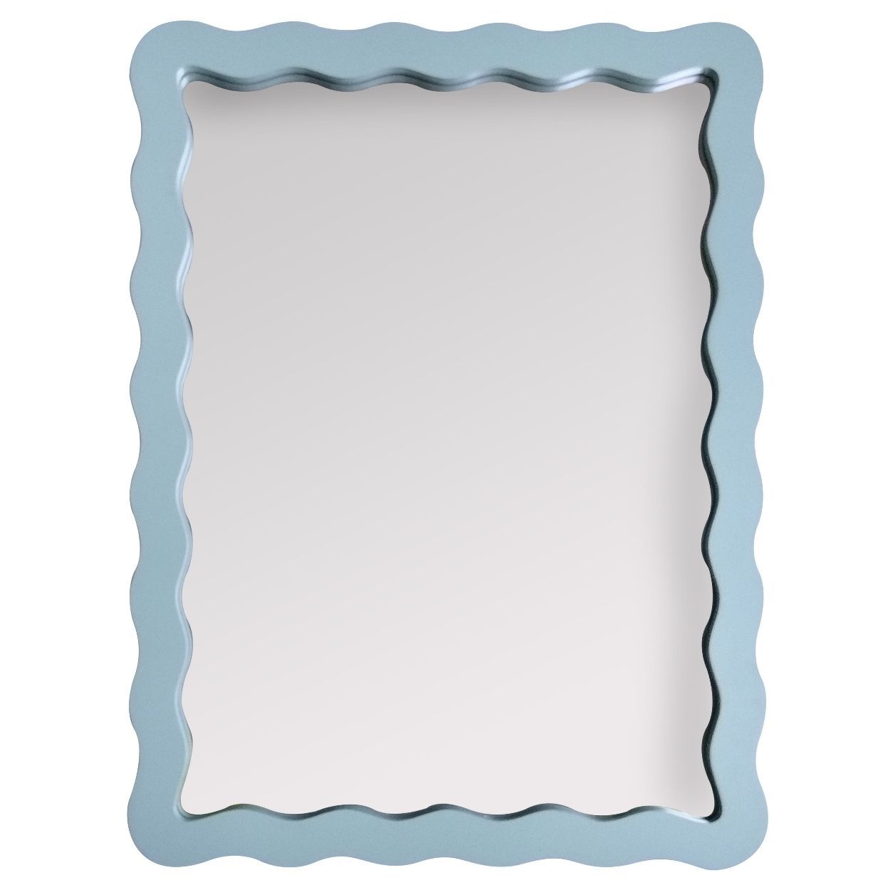 Wavy Mirror 30x40cm Sage Green