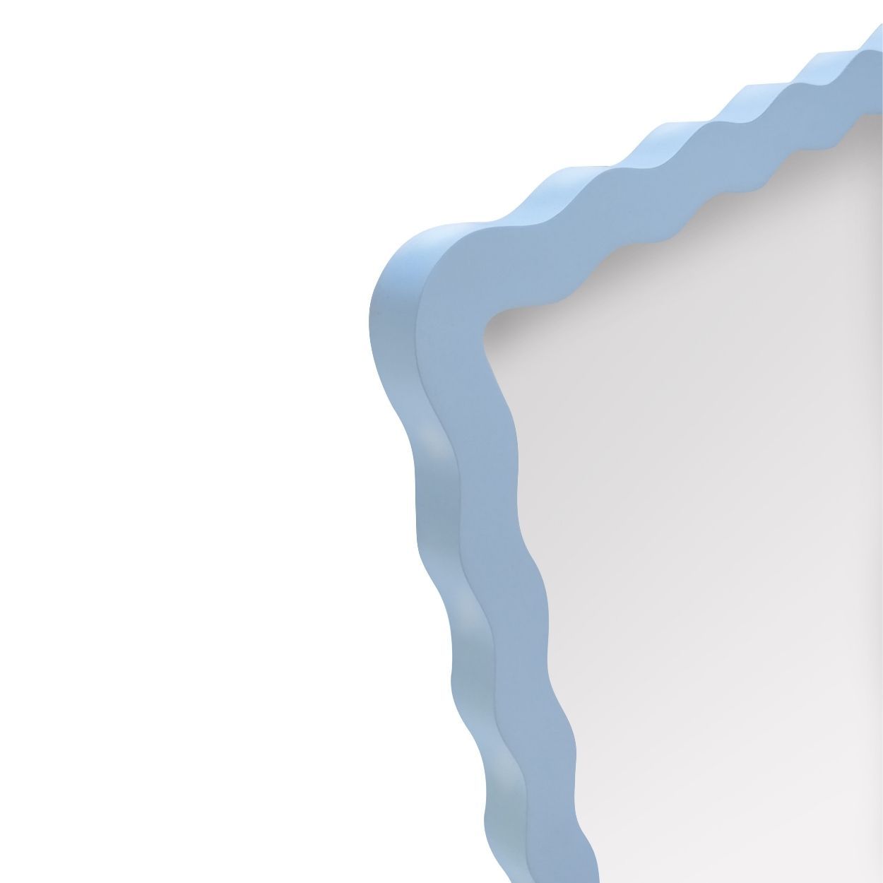 Wavy Mirror 30x40cm Blue