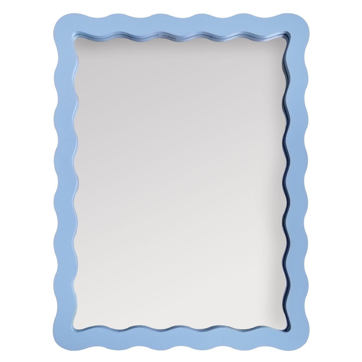 Wavy Mirror 30x40cm Blue