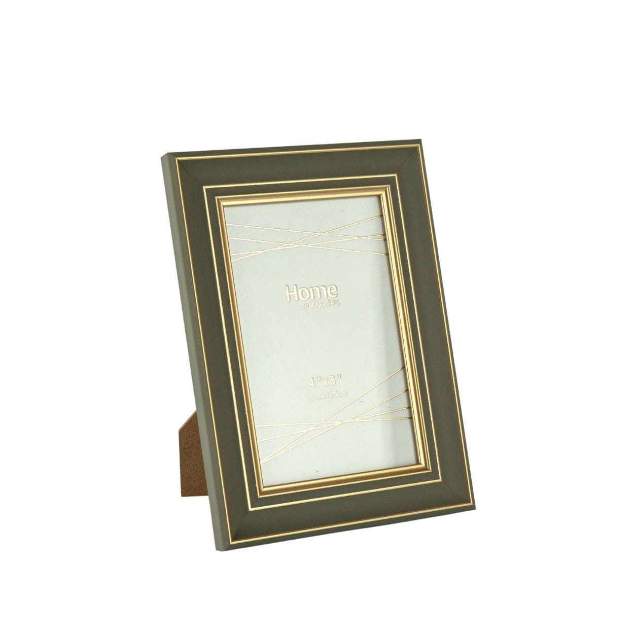 Photo Frame Green & Gold 4 x 6