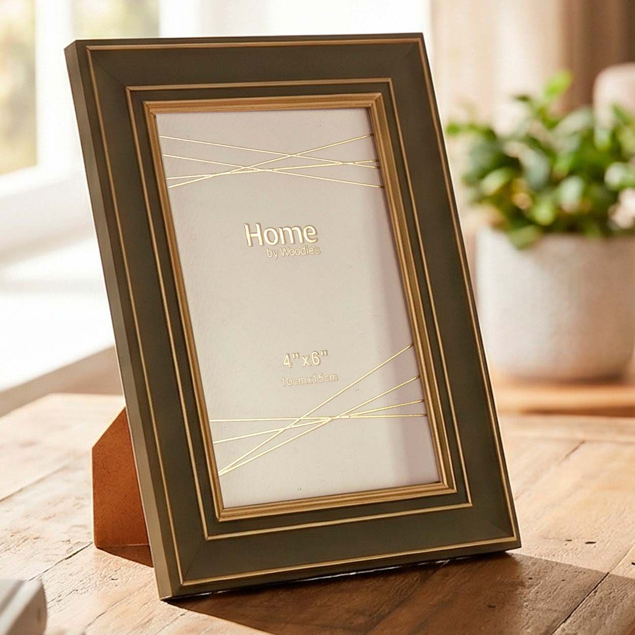 Photo Frame Green & Gold 4 x 6