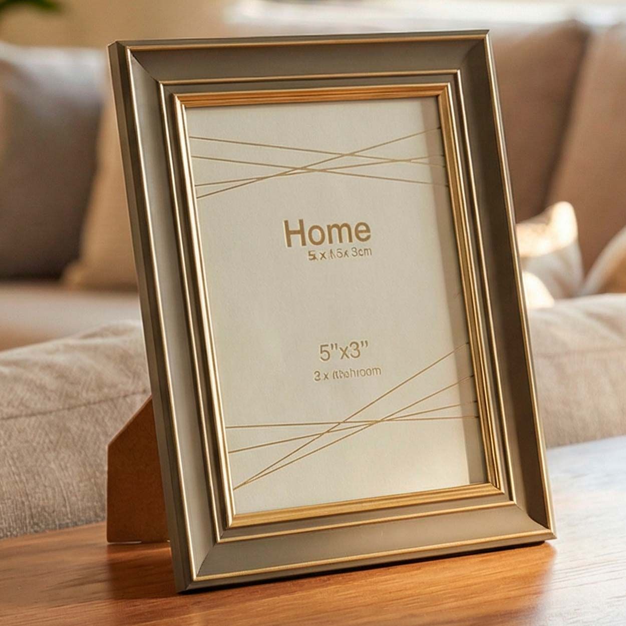 Photo Frame Green & Gold  5 x 7