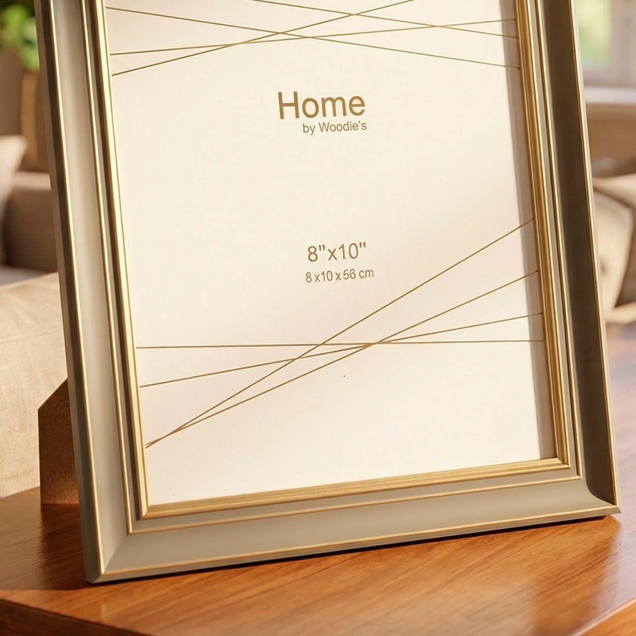 Photo Frame Green & Gold  8 x 10