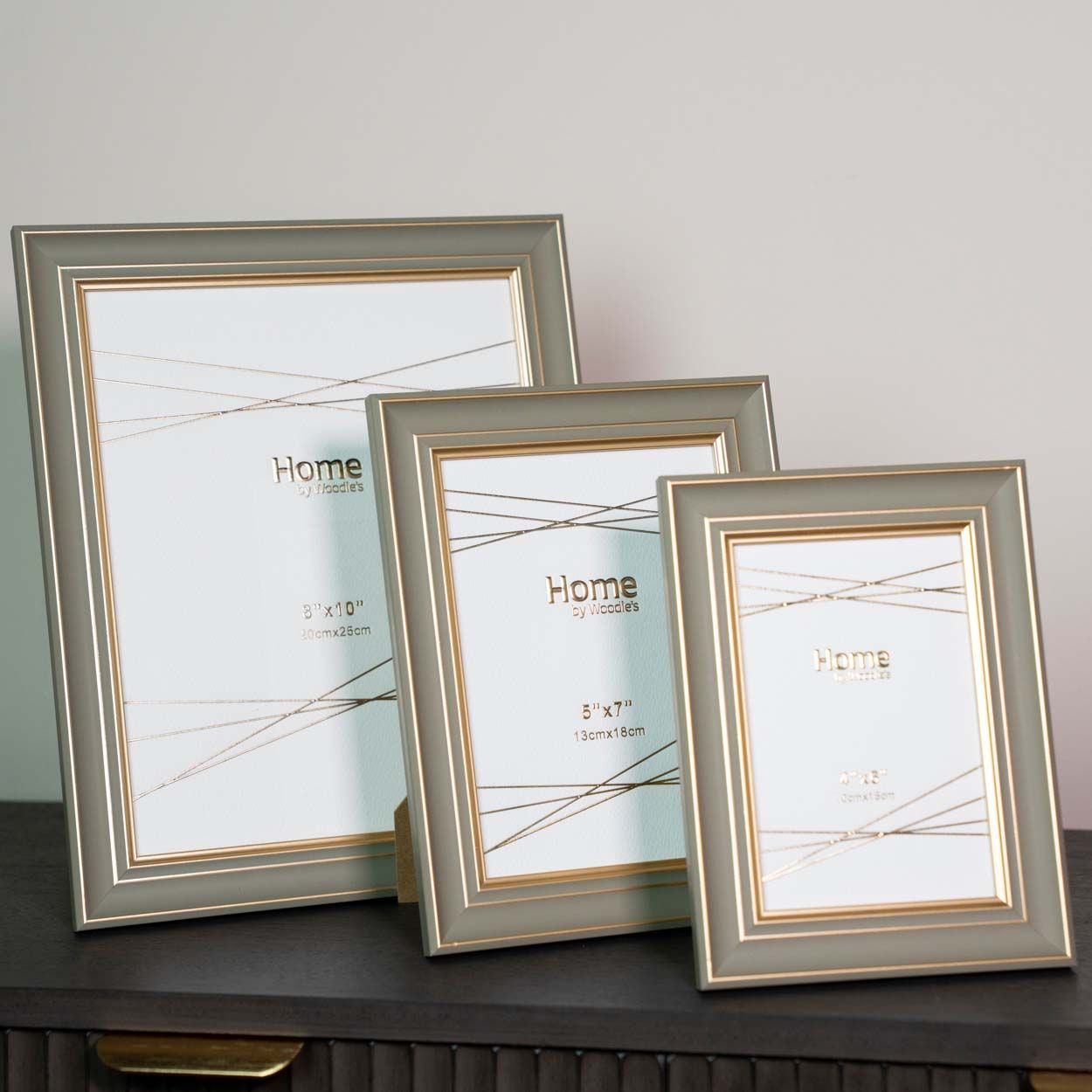 Photo Frame Green & Gold  8 x 10