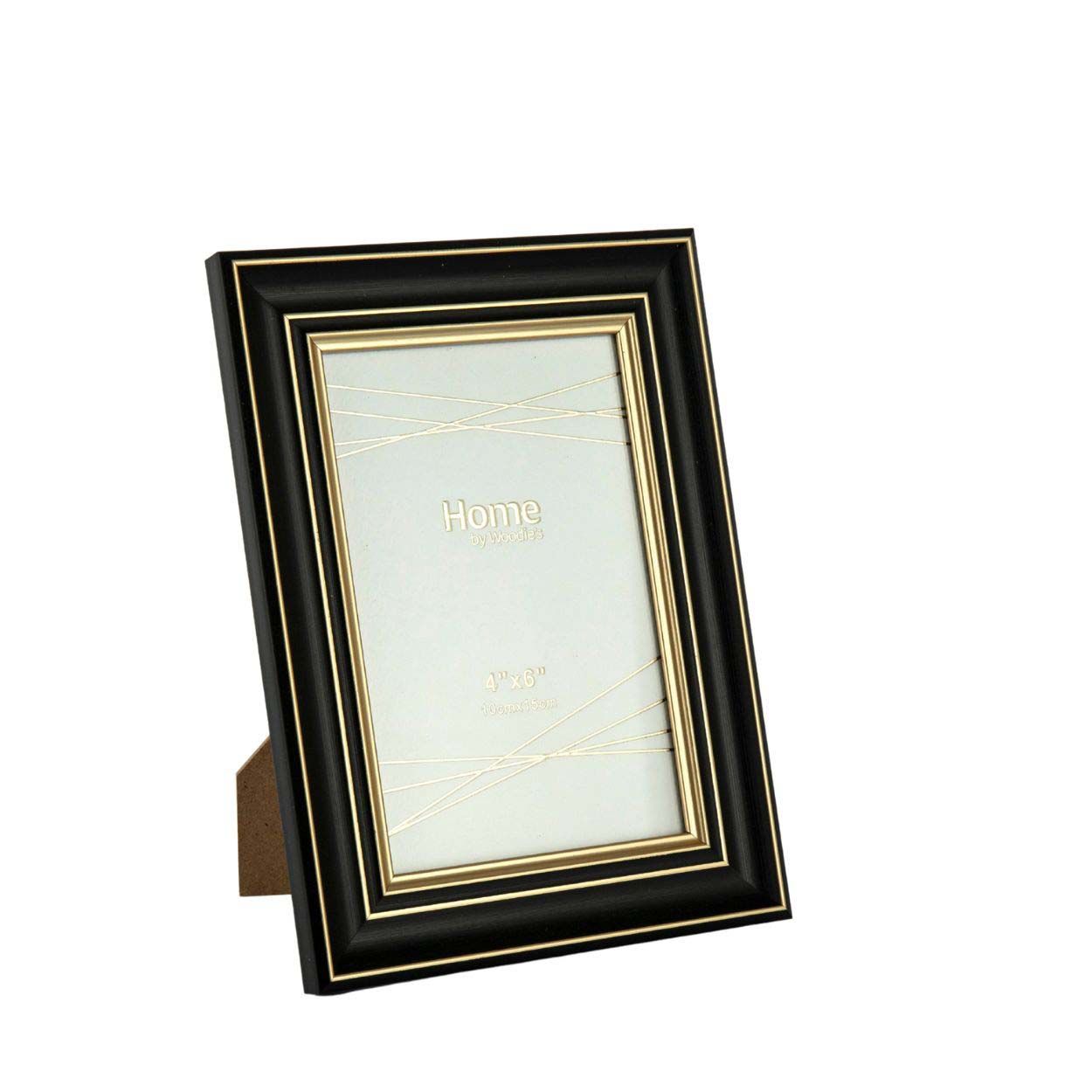 Photo Frame Black & Gold 4 x 6