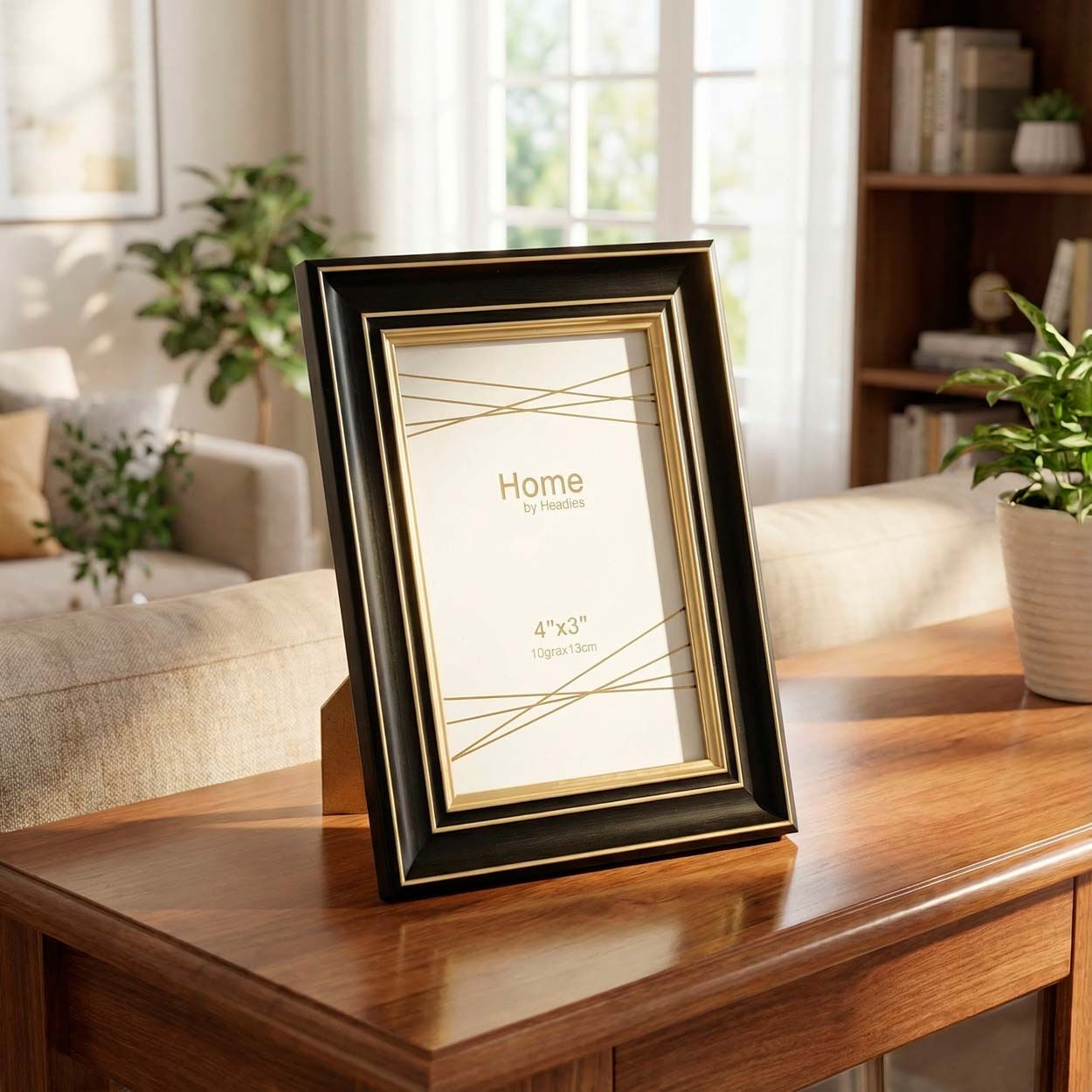 Photo Frame Black & Gold 4 x 6