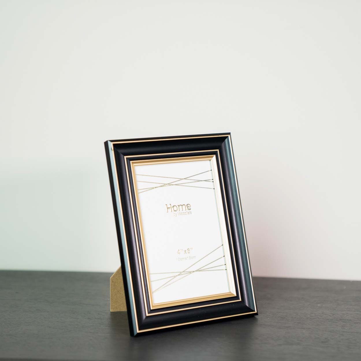 Photo Frame Black & Gold 4 x 6