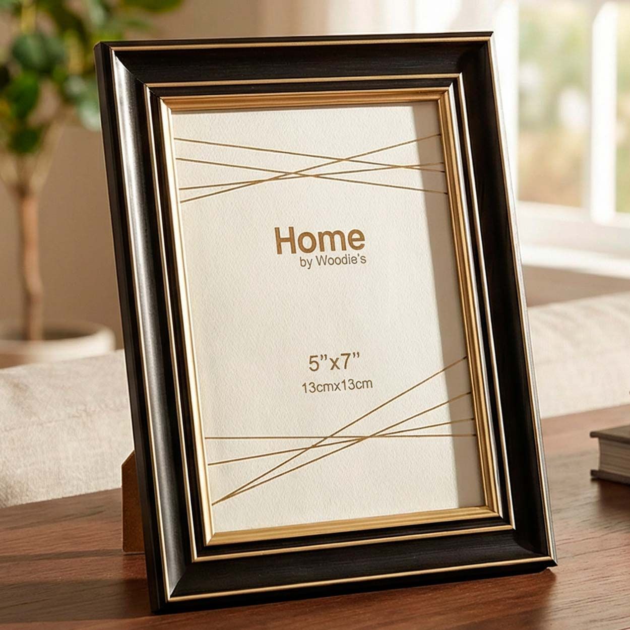 Photo Frame Black & Gold  5 x 7