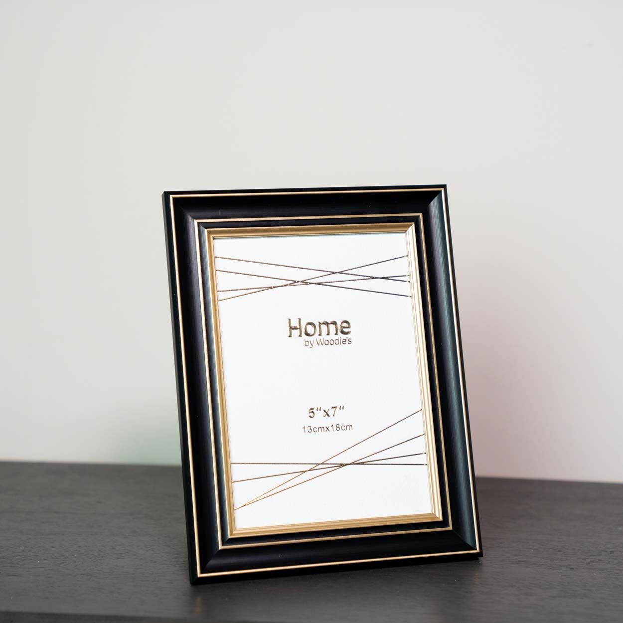 Photo Frame Black & Gold  5 x 7