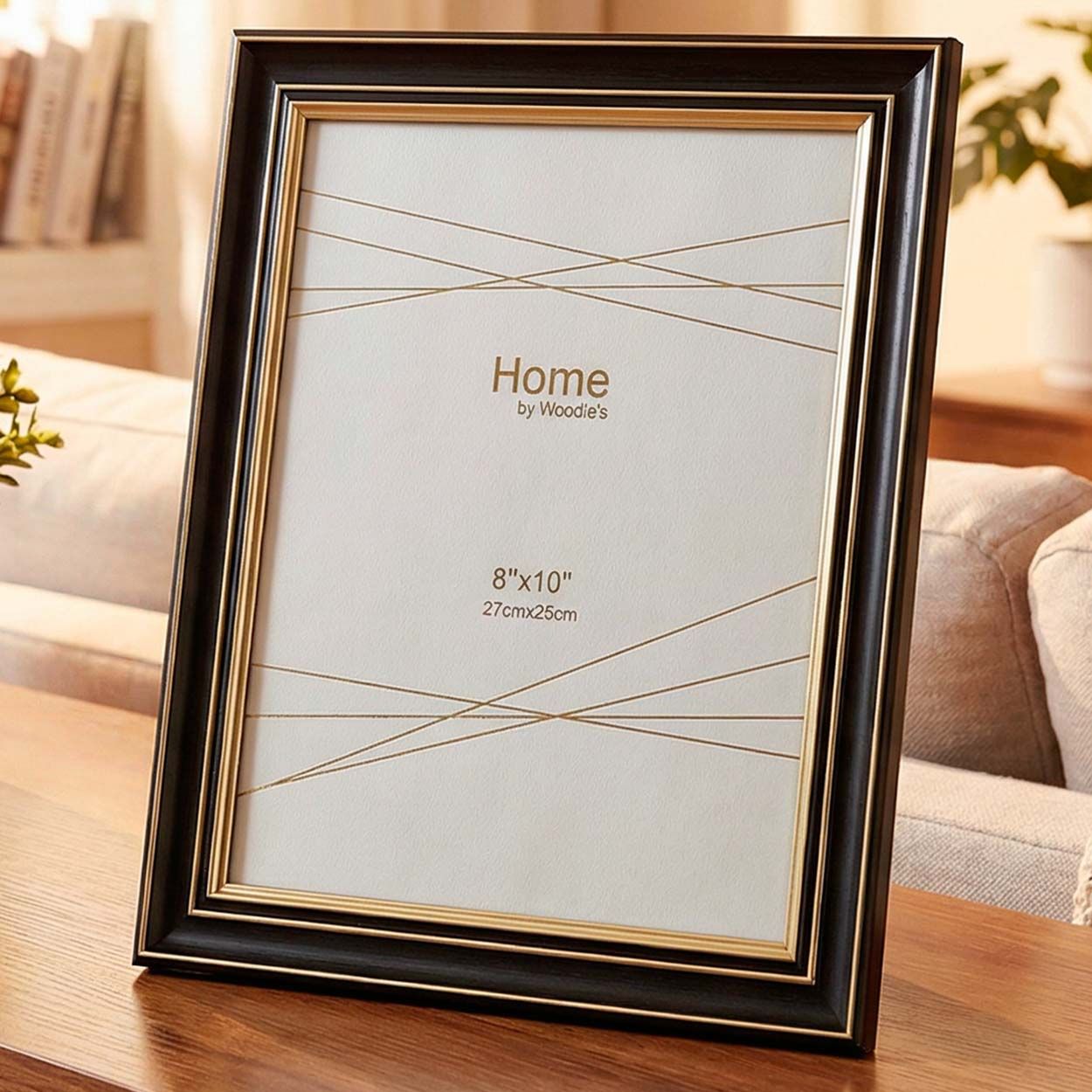 Photo Frame Black & Gold  8 x 10