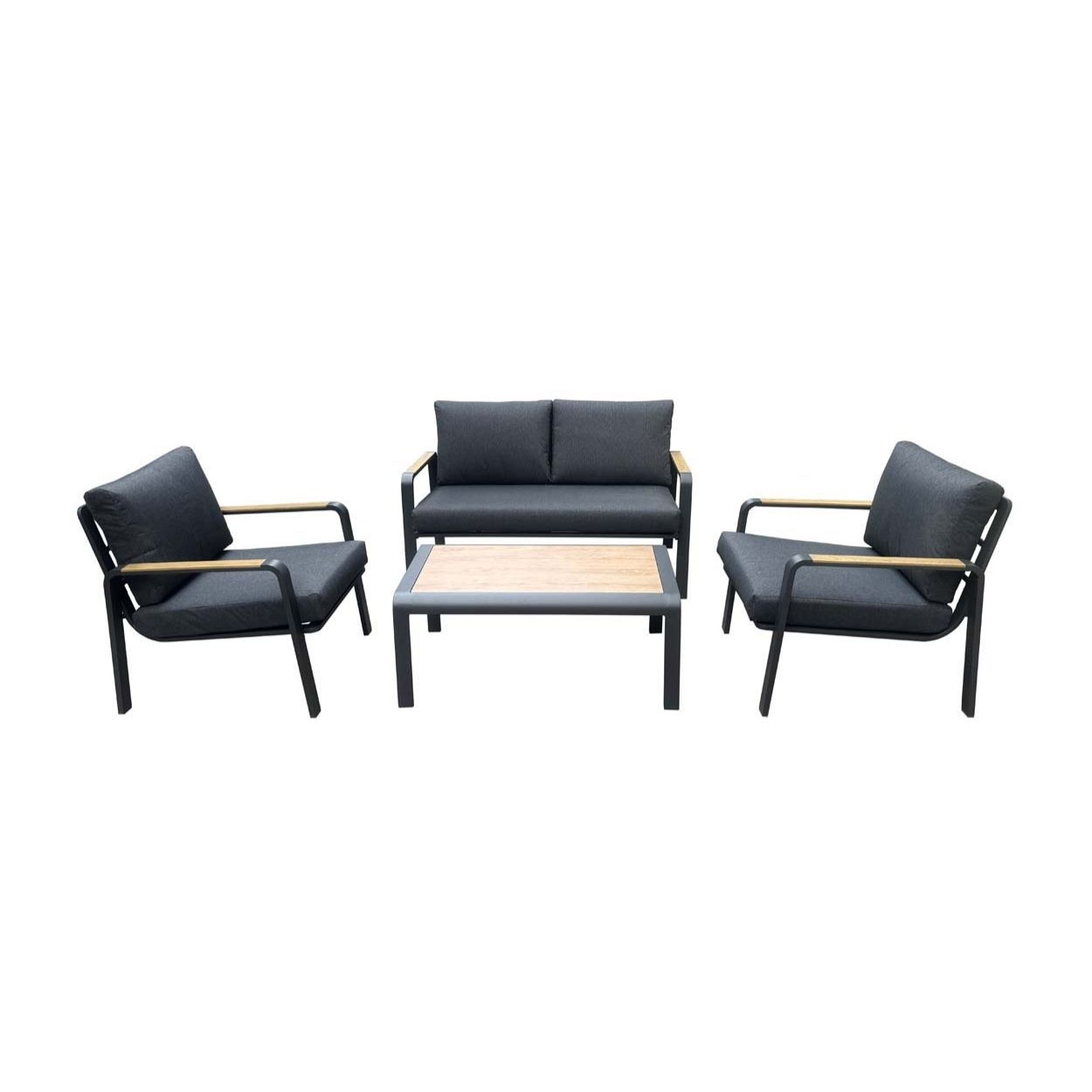 4 Seater Aluminium Conversation Sofa Set