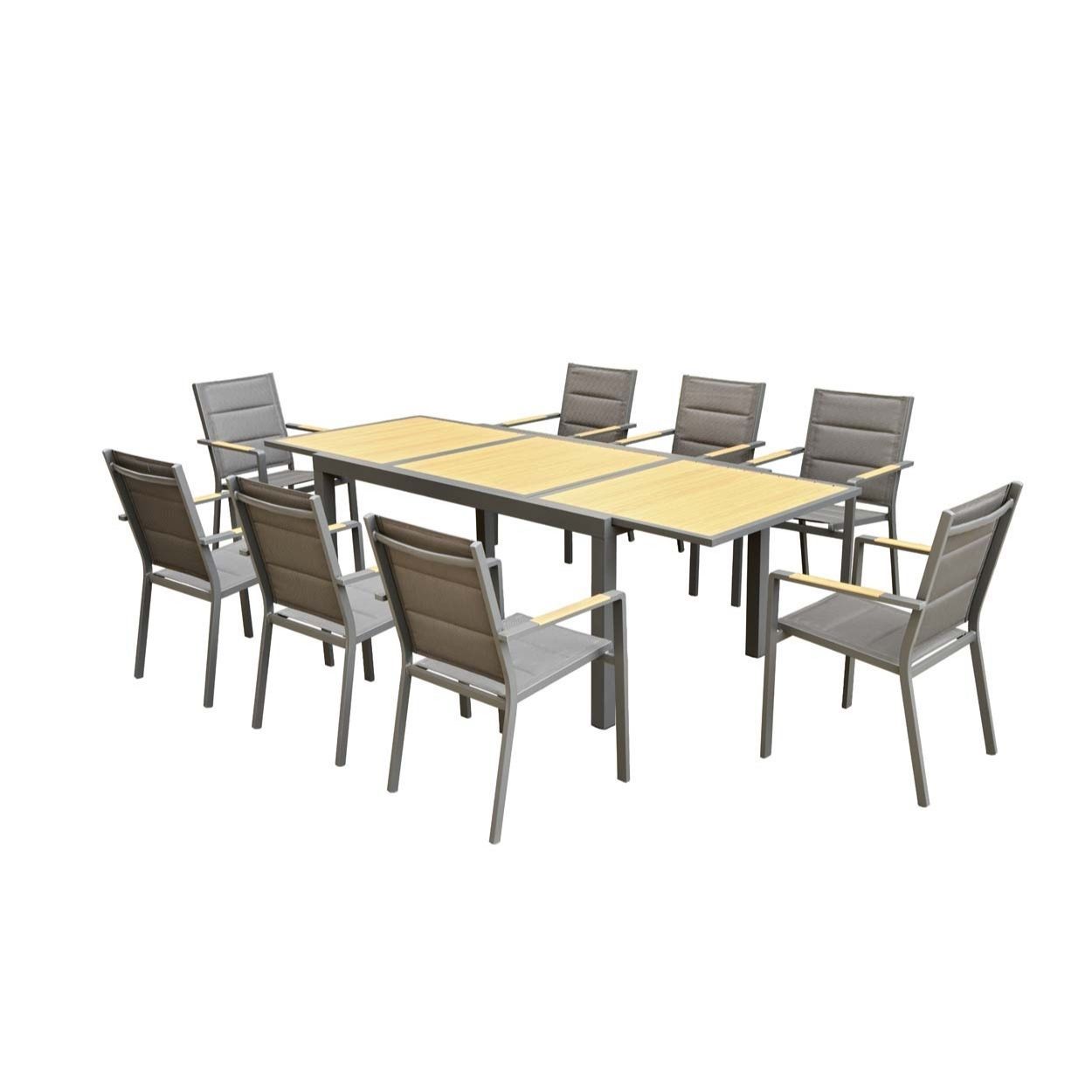 Solara 8 Seater Extendable Dining Set