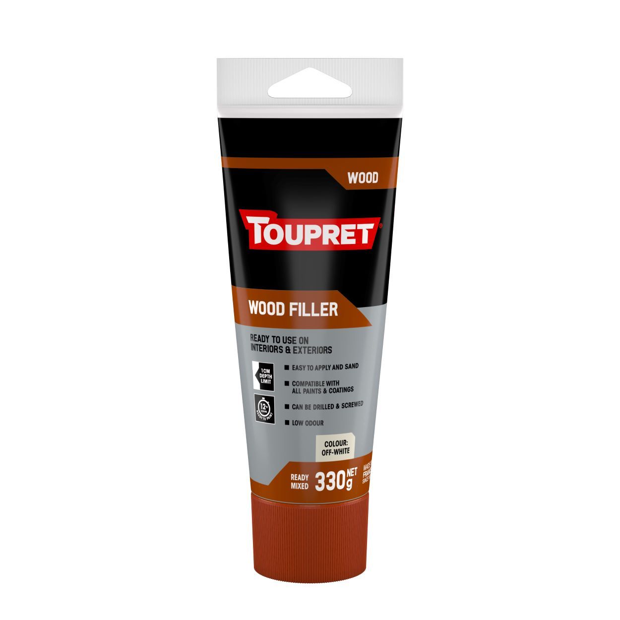 Toupret Wood Filler 330g Off-White
