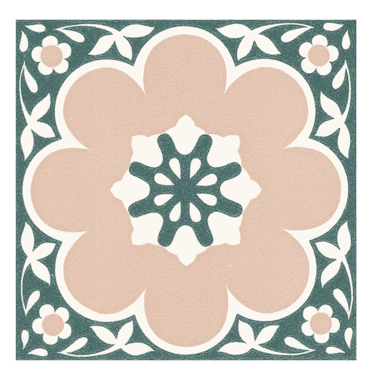 Daphne Pink Peel & Stick Floor Tiles