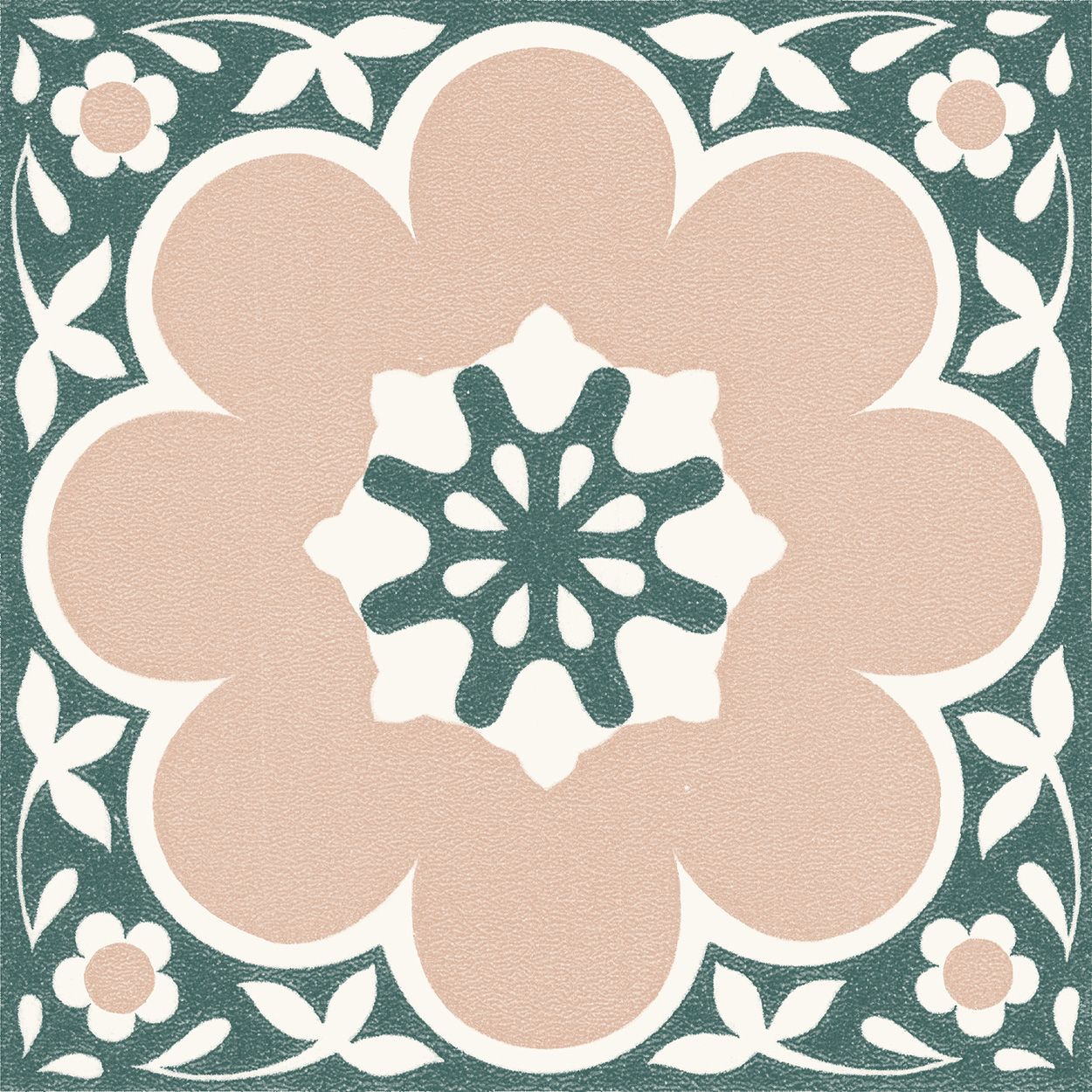 Daphne Pink Peel & Stick Floor Tiles