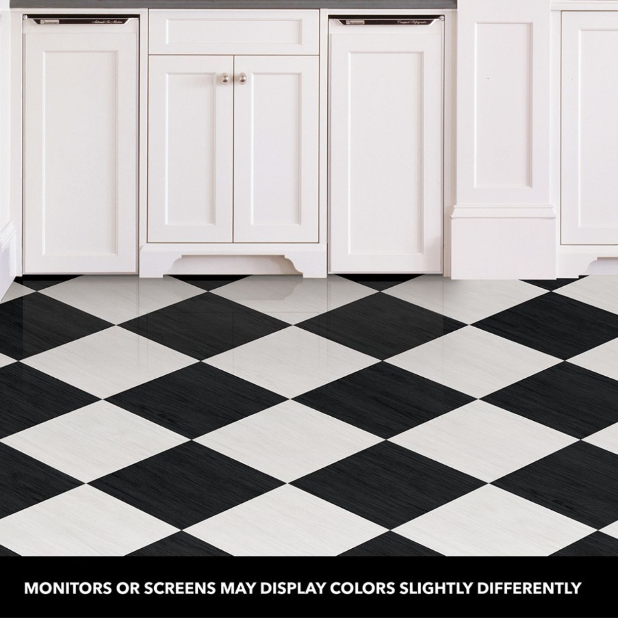 Lawrence Black Peel & Stick Floor Tiles
