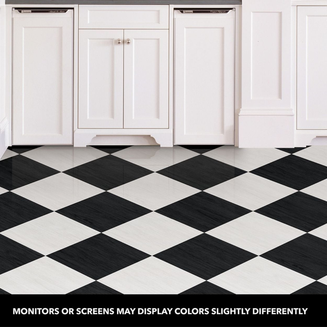 Lawrence Black Peel & Stick Floor Tiles
