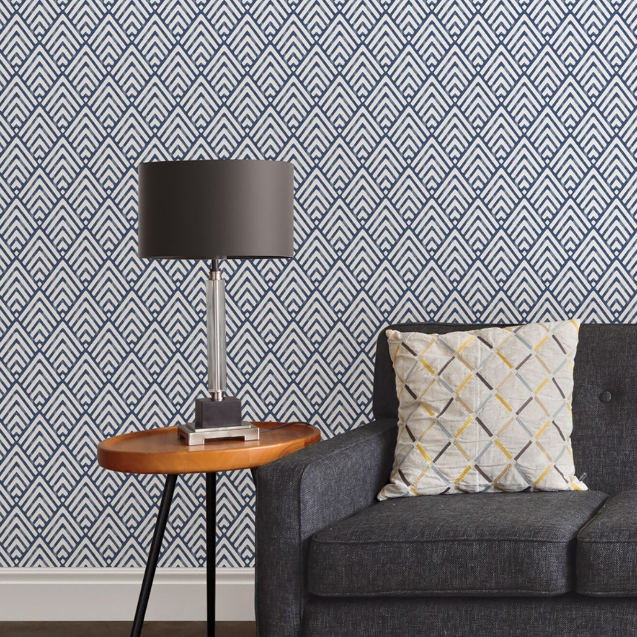 Nuwallpaper Arrowhead Deep Blue P&S
