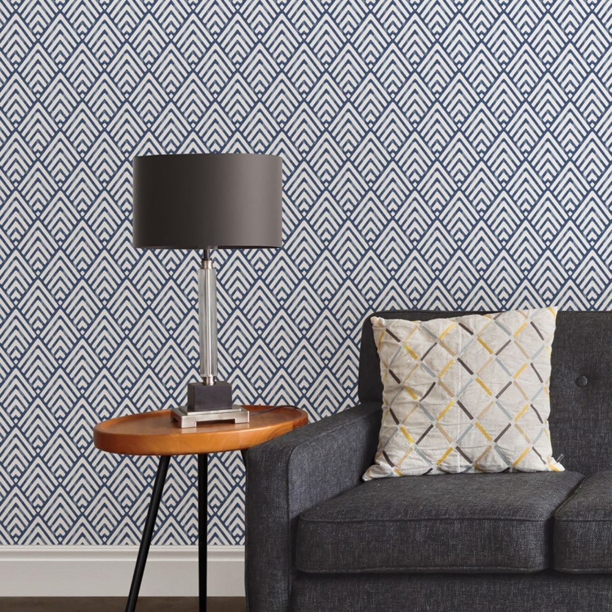 Nuwallpaper Arrowhead Deep Blue P&S