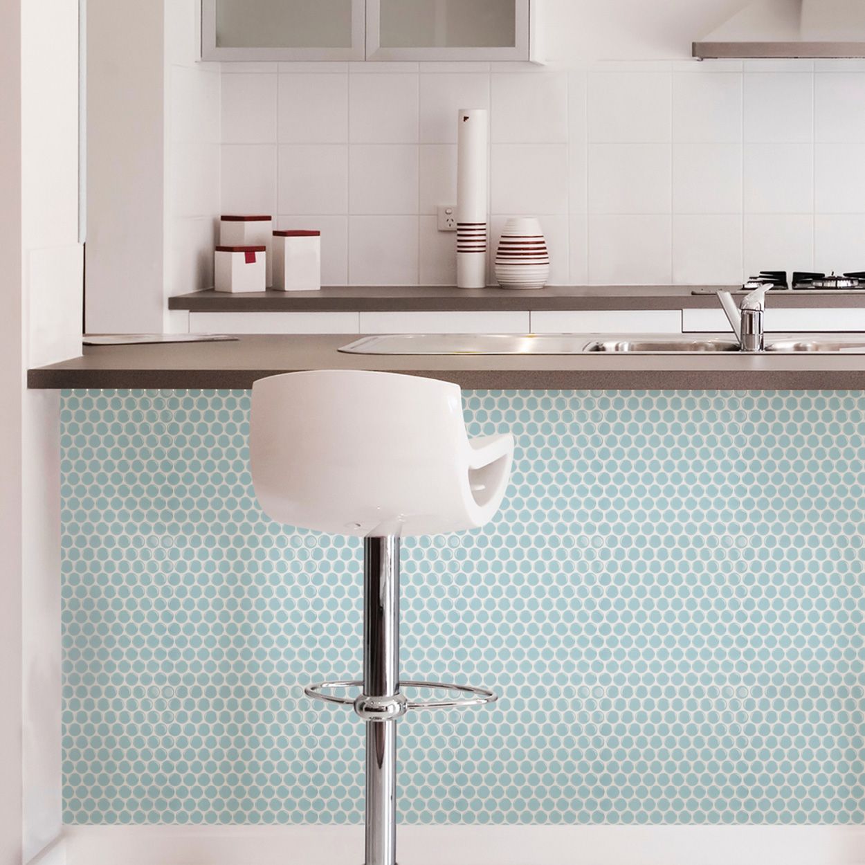 Penny Tile Peel & Stick Backsplash Tiles