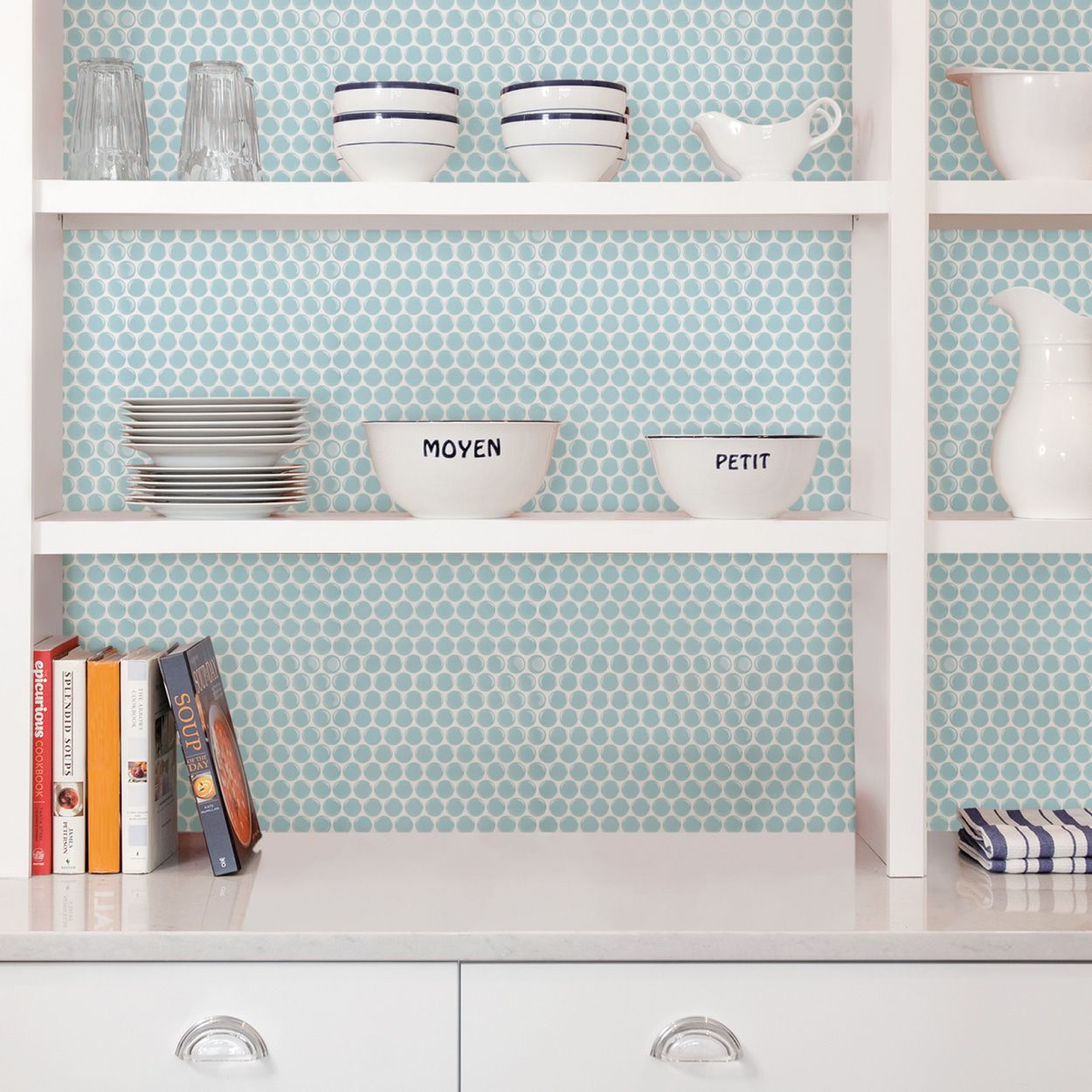 Penny Tile Peel & Stick Backsplash Tiles