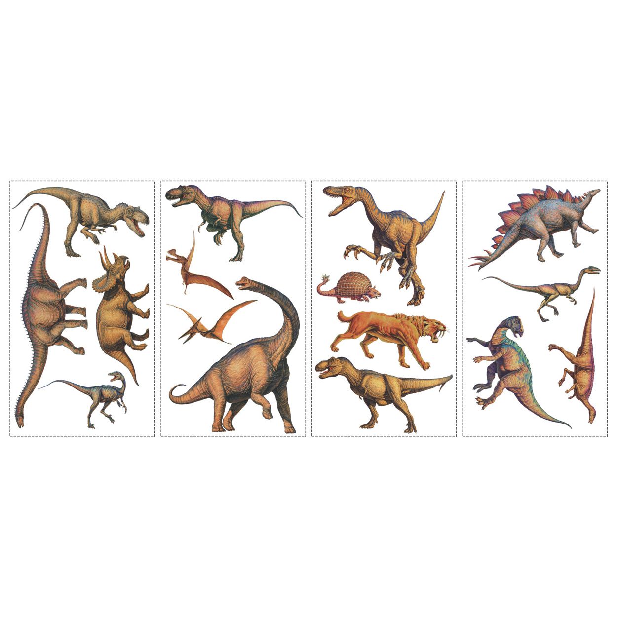 Dinosaurs (Lifelike) Peel & Stick Wall Decals