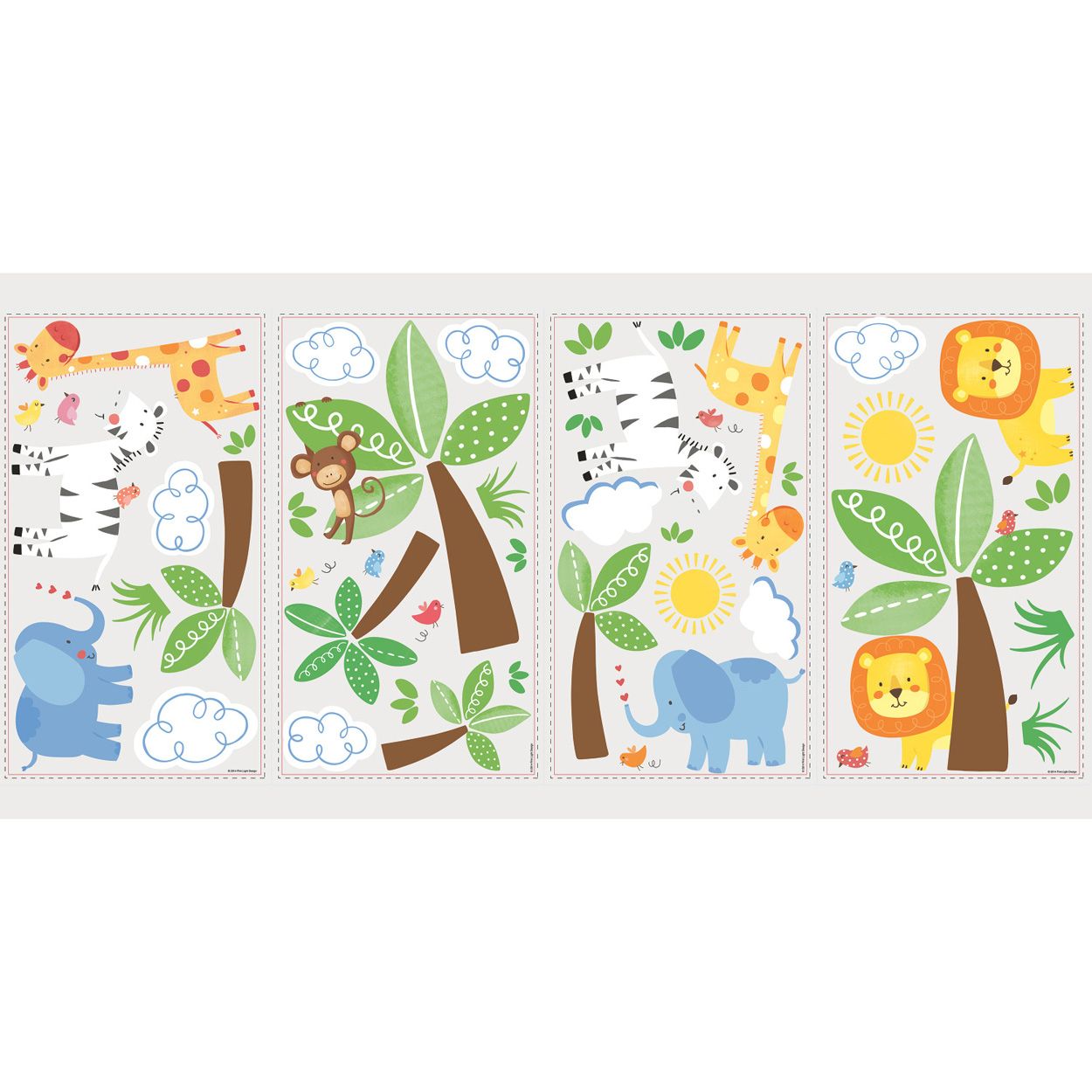 Jungle Friends Peel And Stick Wall Decals