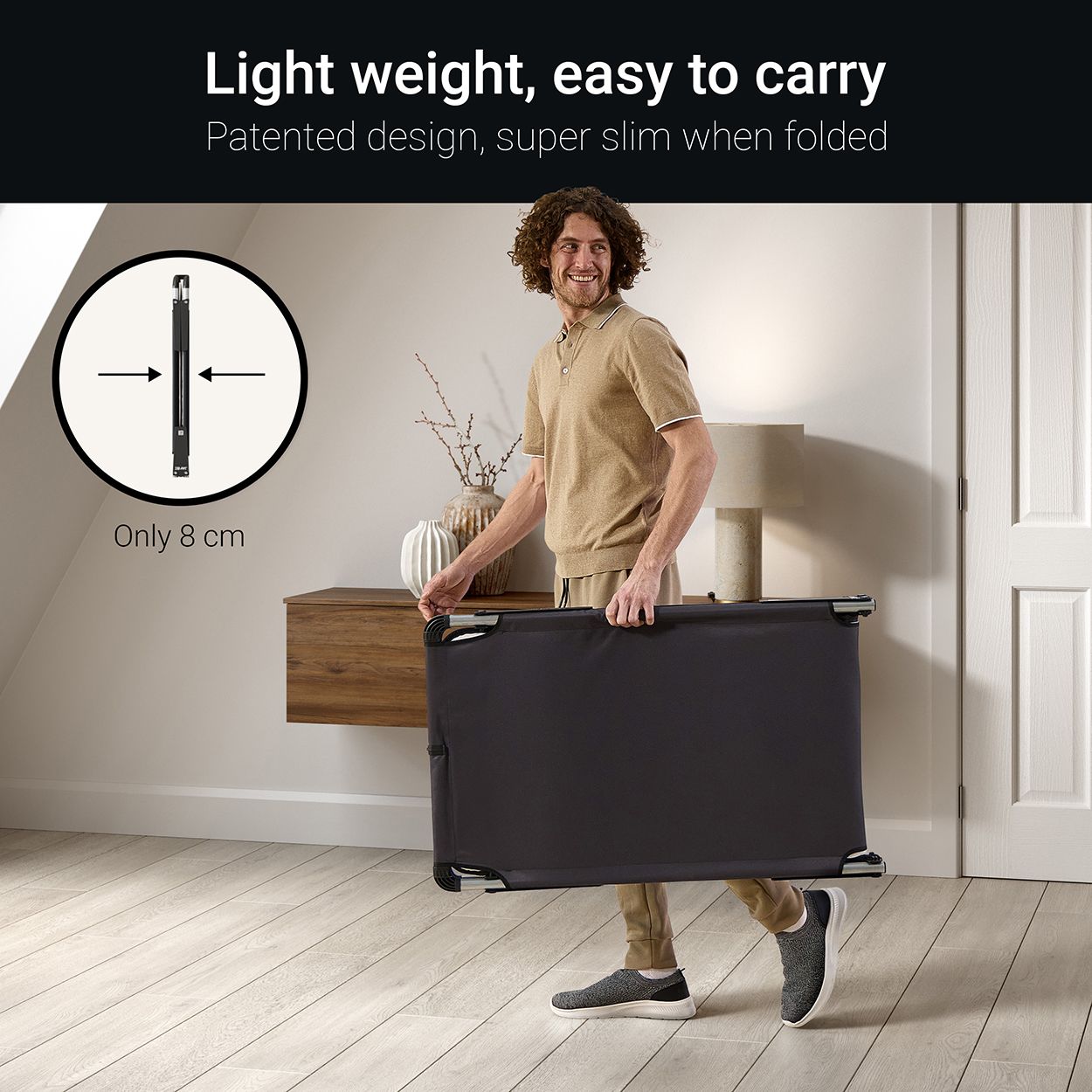 Jay-Be LE59 Lite Folding Bed with Insulator Pad, Single 