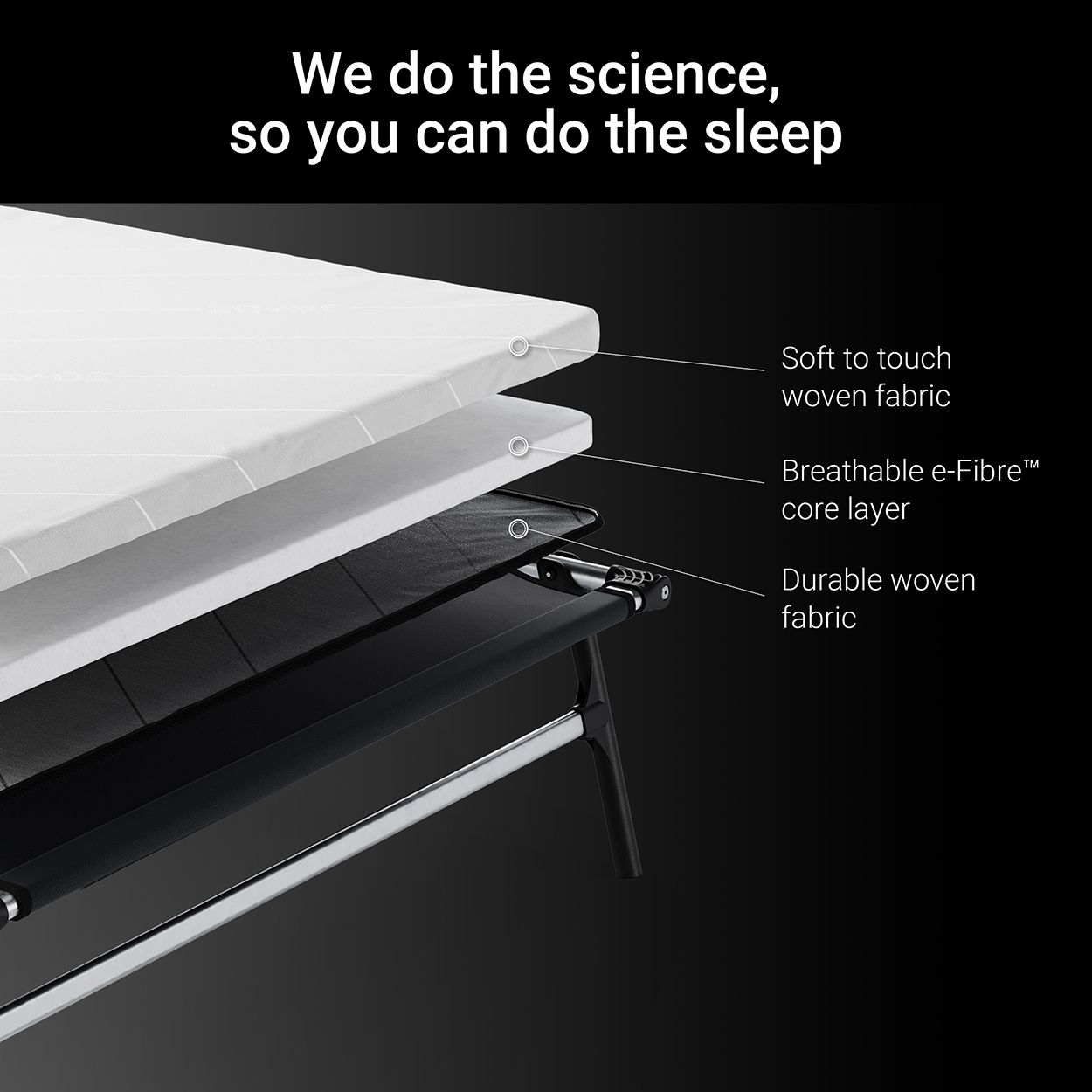 Jay-Be CE120 Compact Folding Bed with Mattress, Small Double 