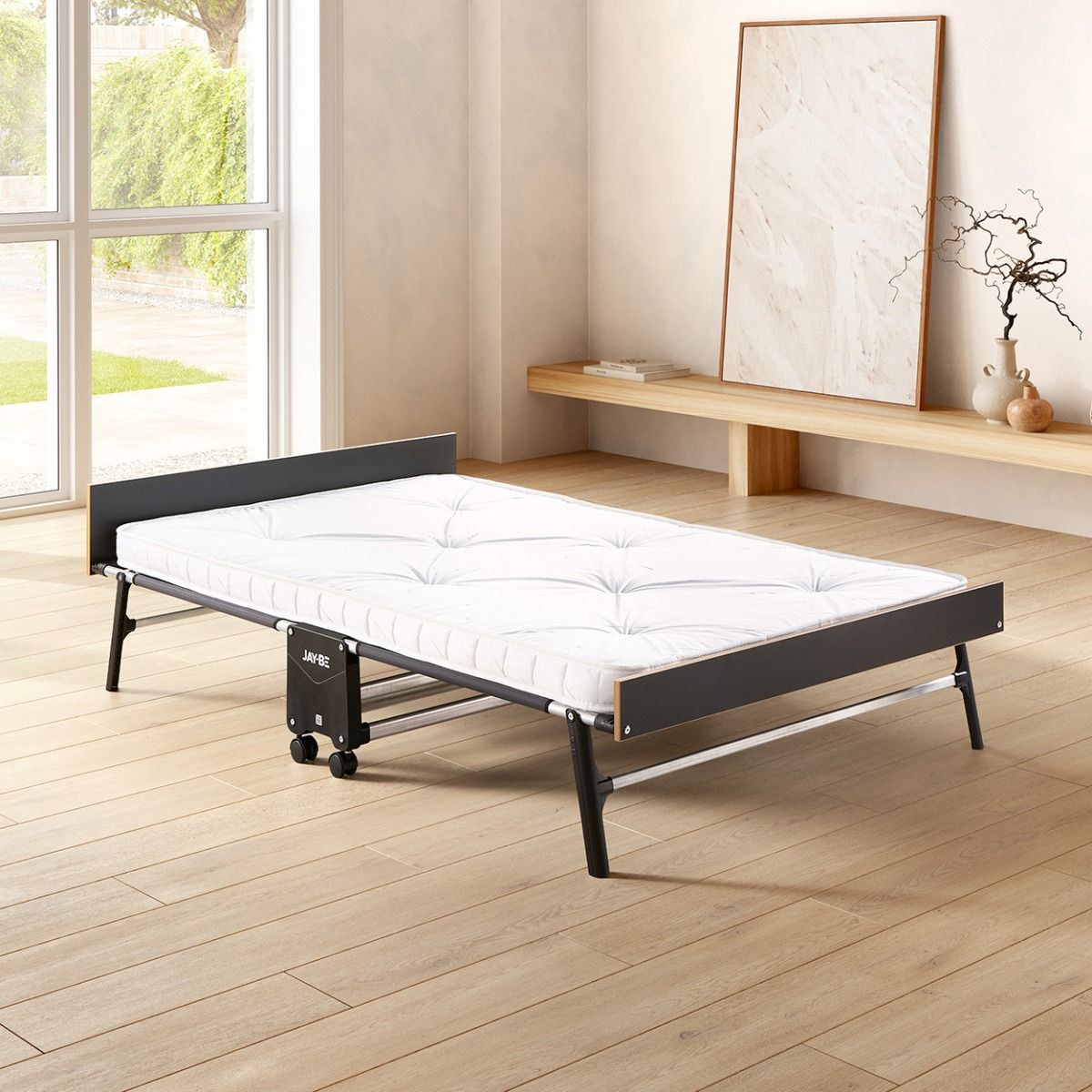 Jay-Be GP120 Grand Folding Bed with Pocket Sprung Mattress, Small Double 