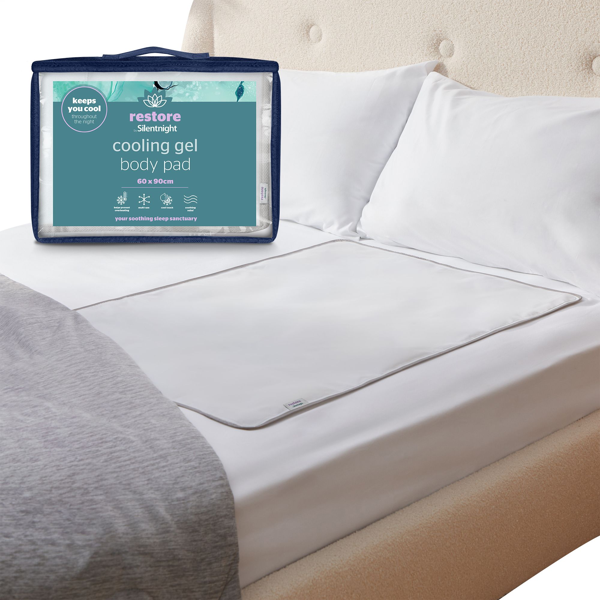 Silentnight Restore Cooling Gel Body Pad 60x90 cm 