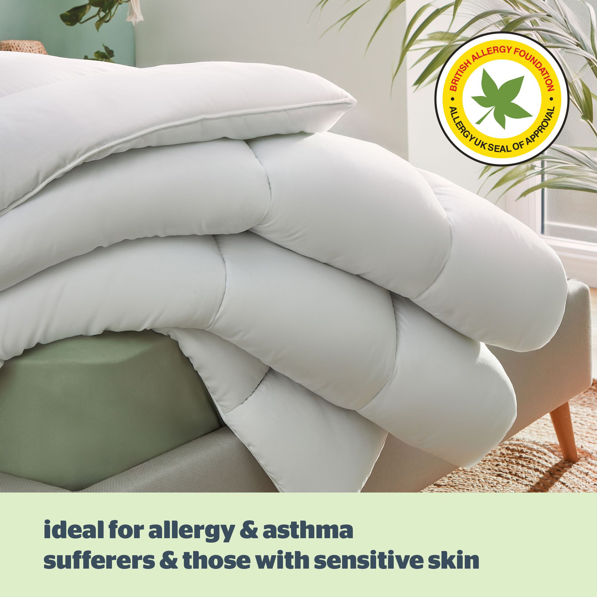 Silentnight Anti Allergy  Duvets Hollow Fiber 4.5 Tog Super King .