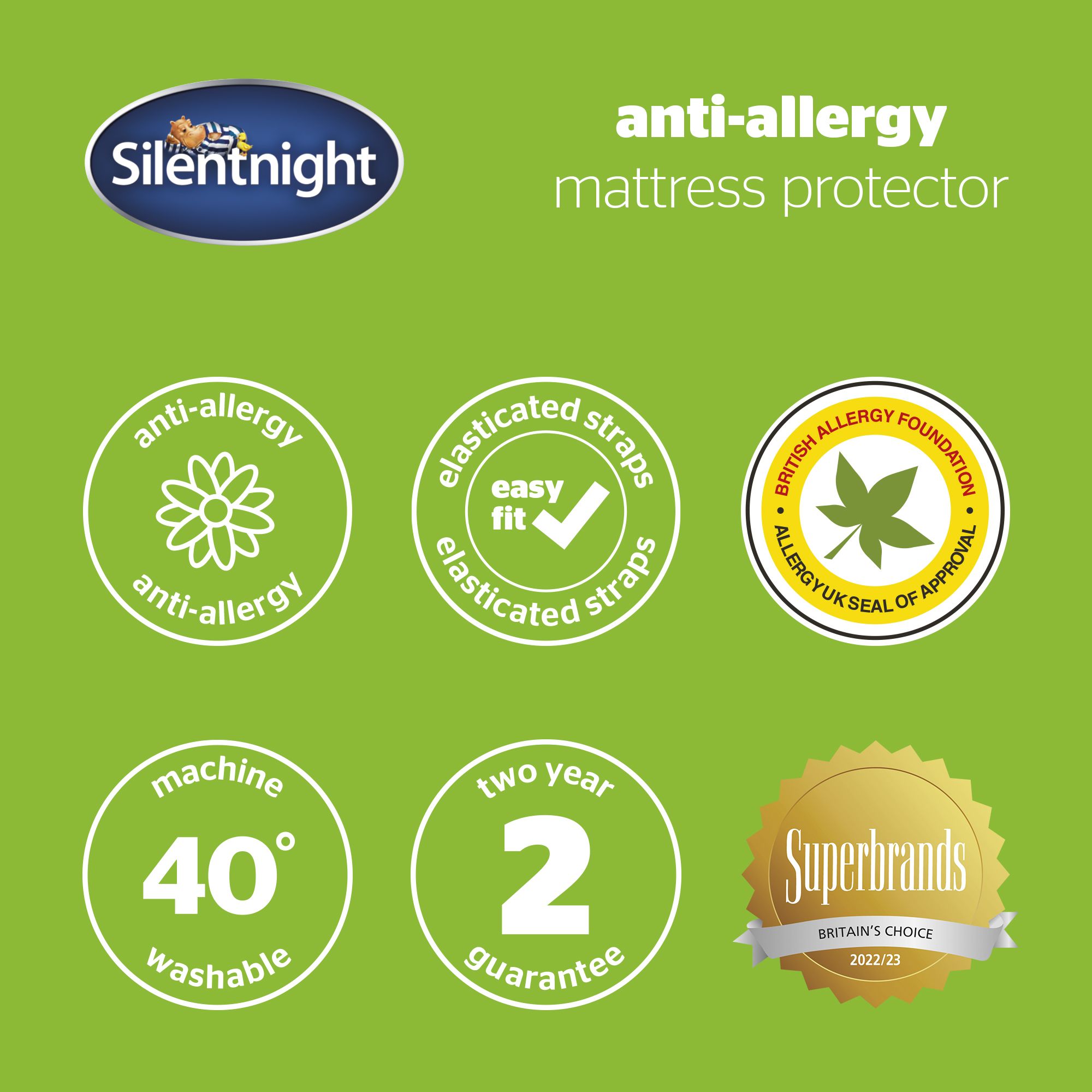 Silentnight Anti Allergy Mattress Protector Double