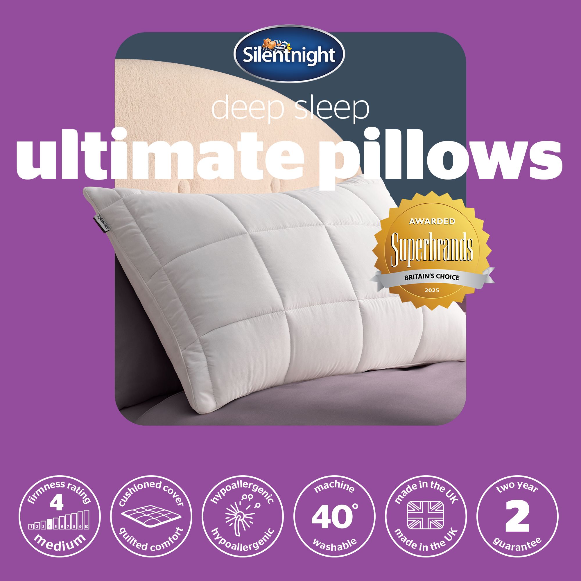 Silentnight Ultimate Pillow Quilted Thick