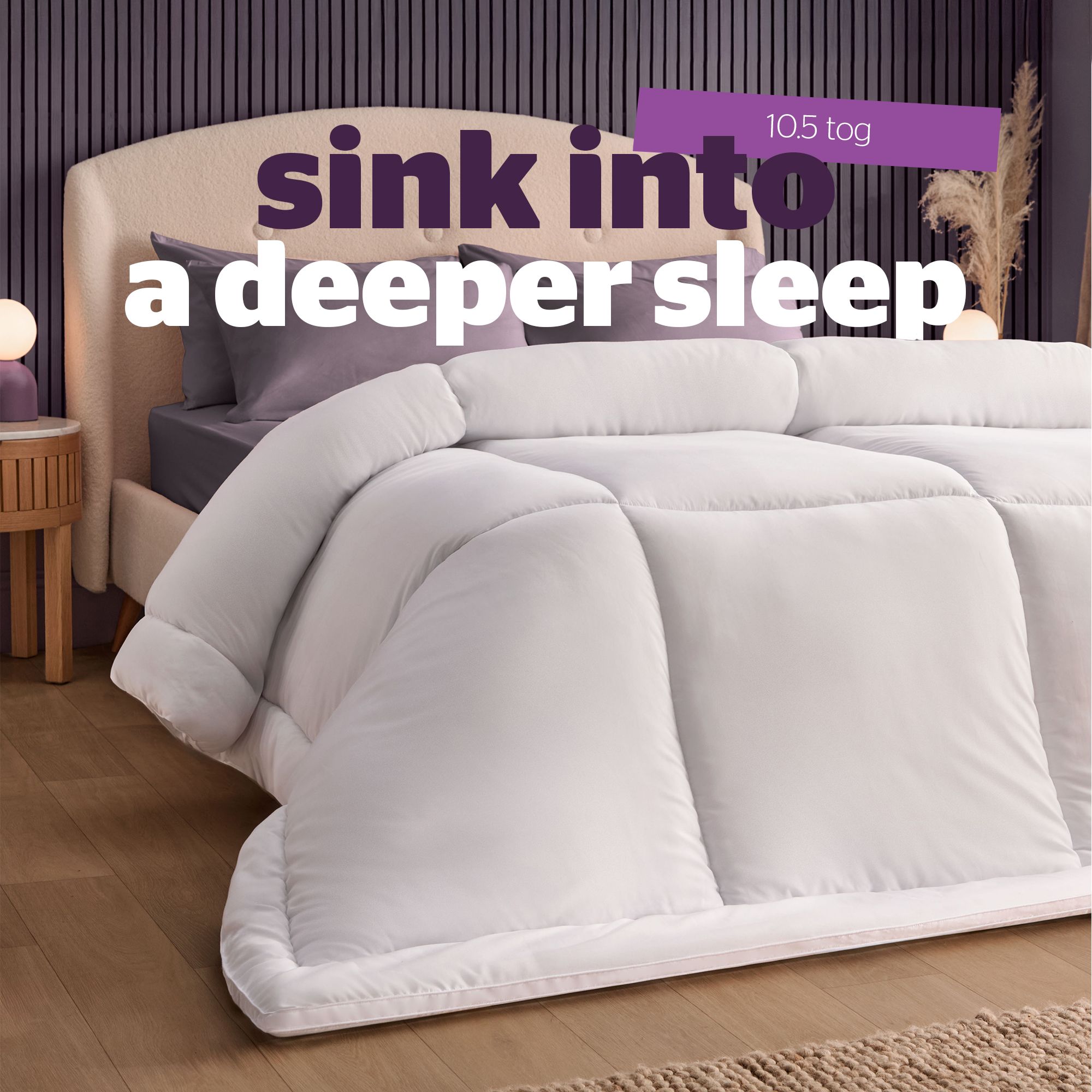 Silentnight Ultimate 10.5 Tog Duvet Piped Super King 