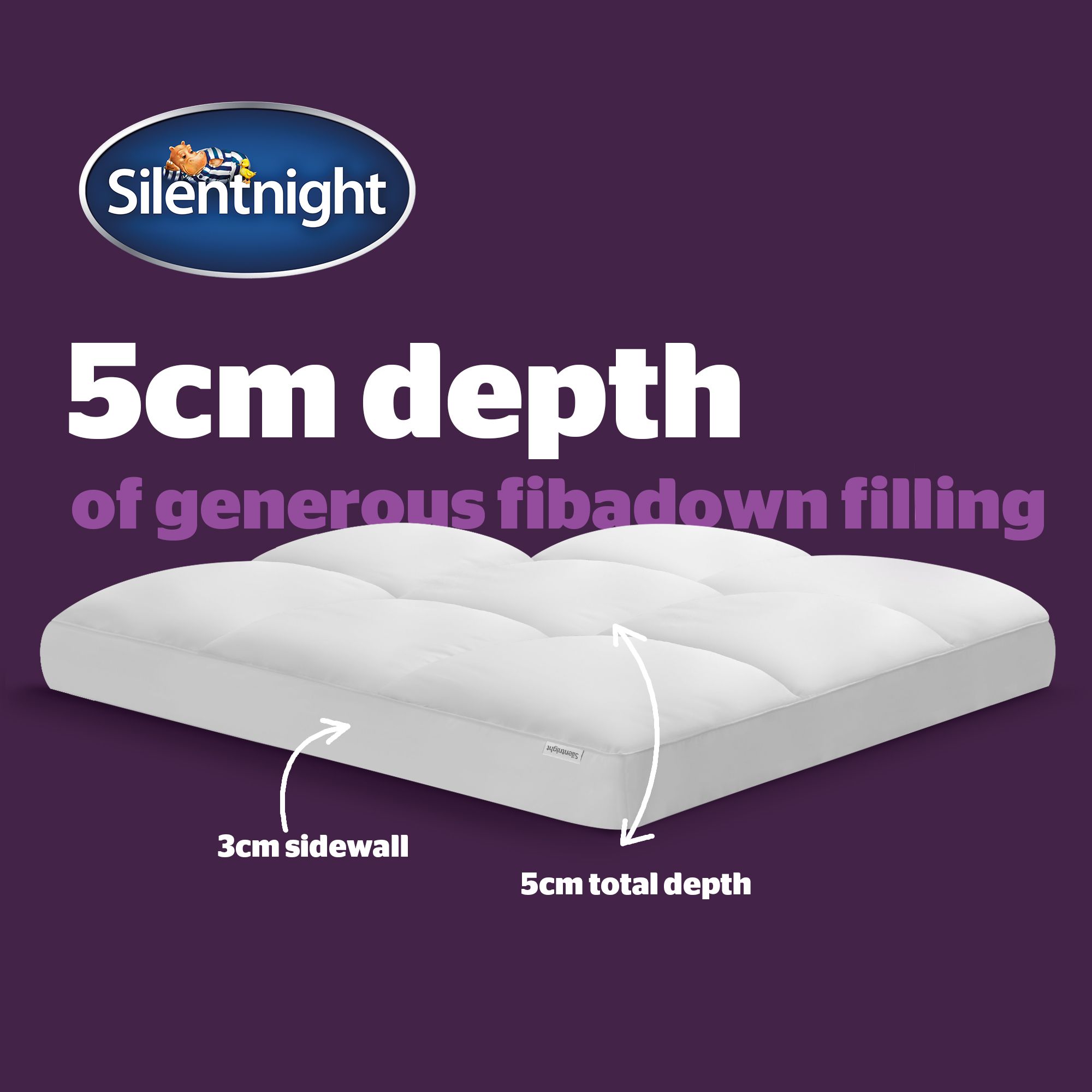 Silentnight Ultimate Topper 500 Baffel Box Edge Single