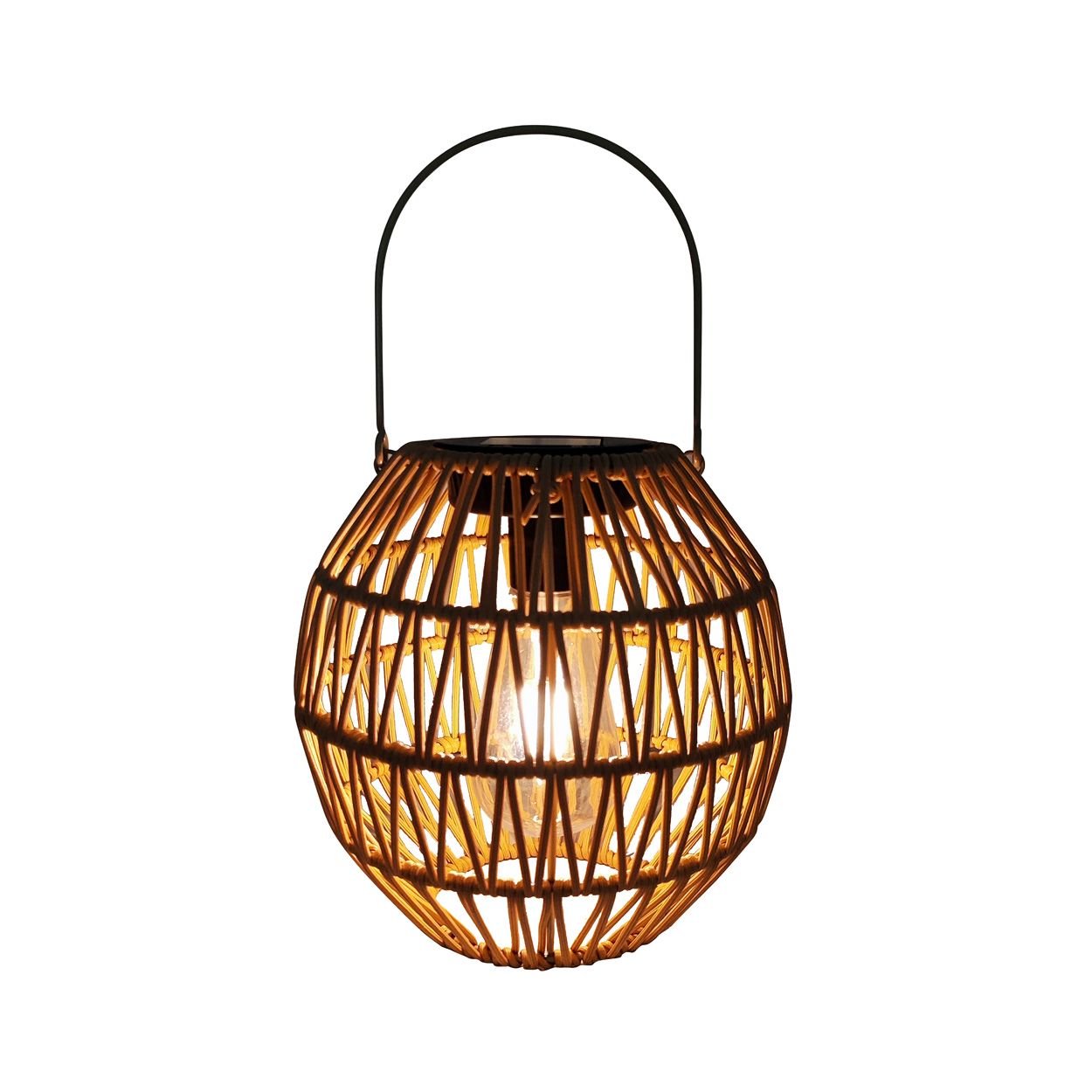 Athens Solar Lantern Round