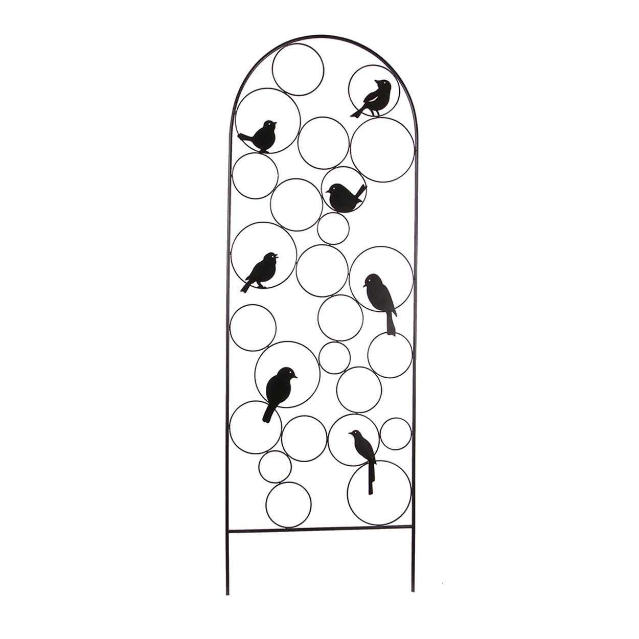 Bird Accent Round Metal Trellis 180cm