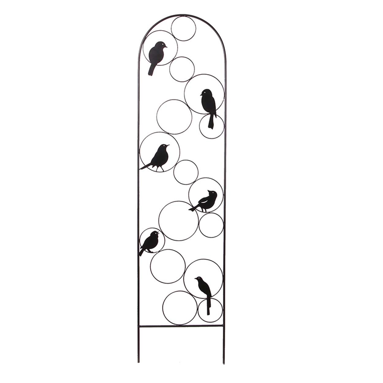 Bird Accent Round Metal Trellis 150cm