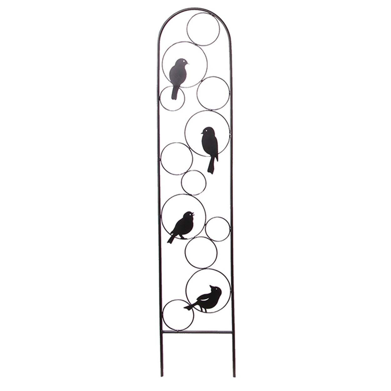 Bird Accent Round Metal Trellis 120cm