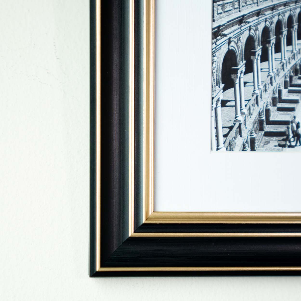 Collage Photo Frame Black & Gold 3 Set 4 x 6