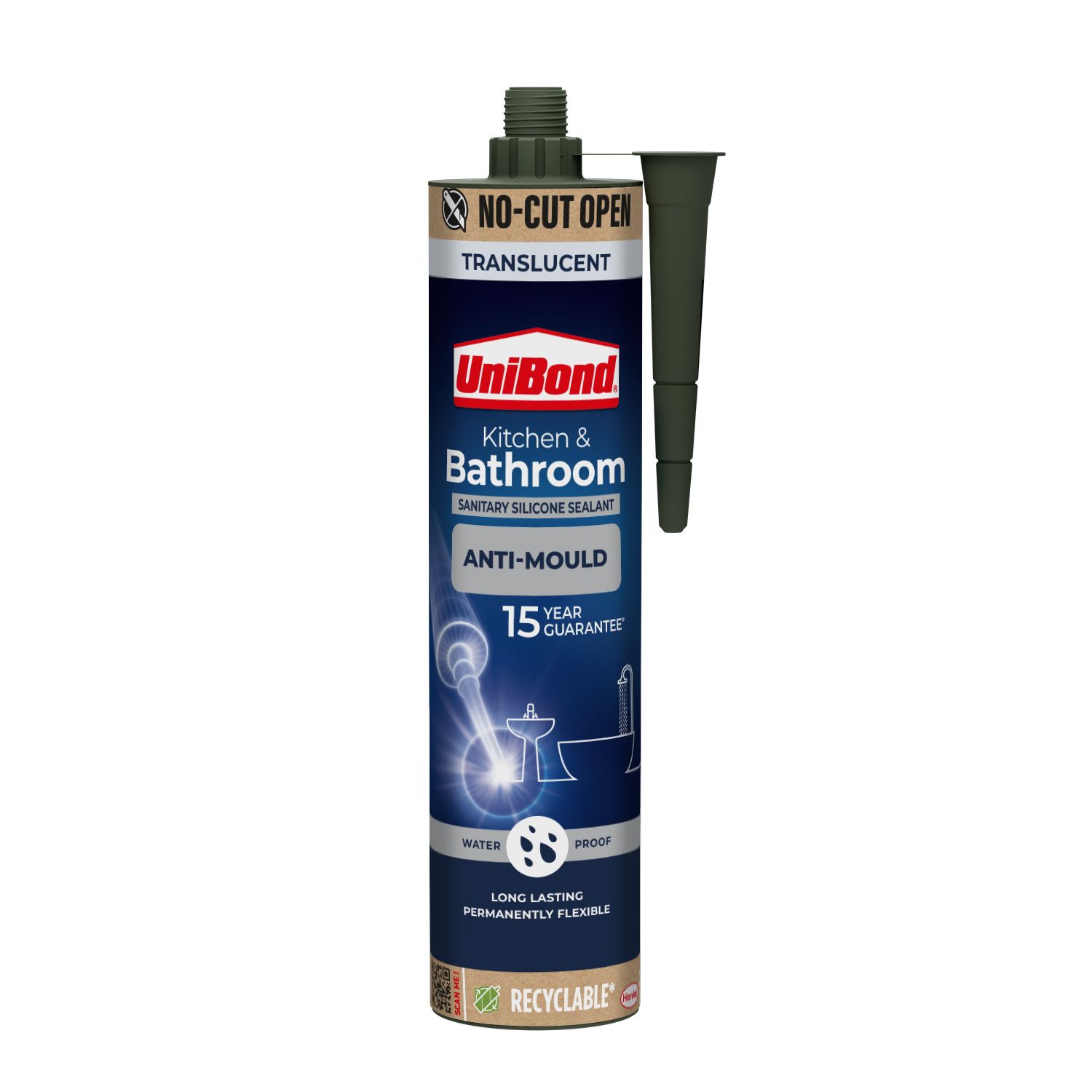 UNIBOND KITC & BATH ANTIMOULD SEALANT CTG TRANS