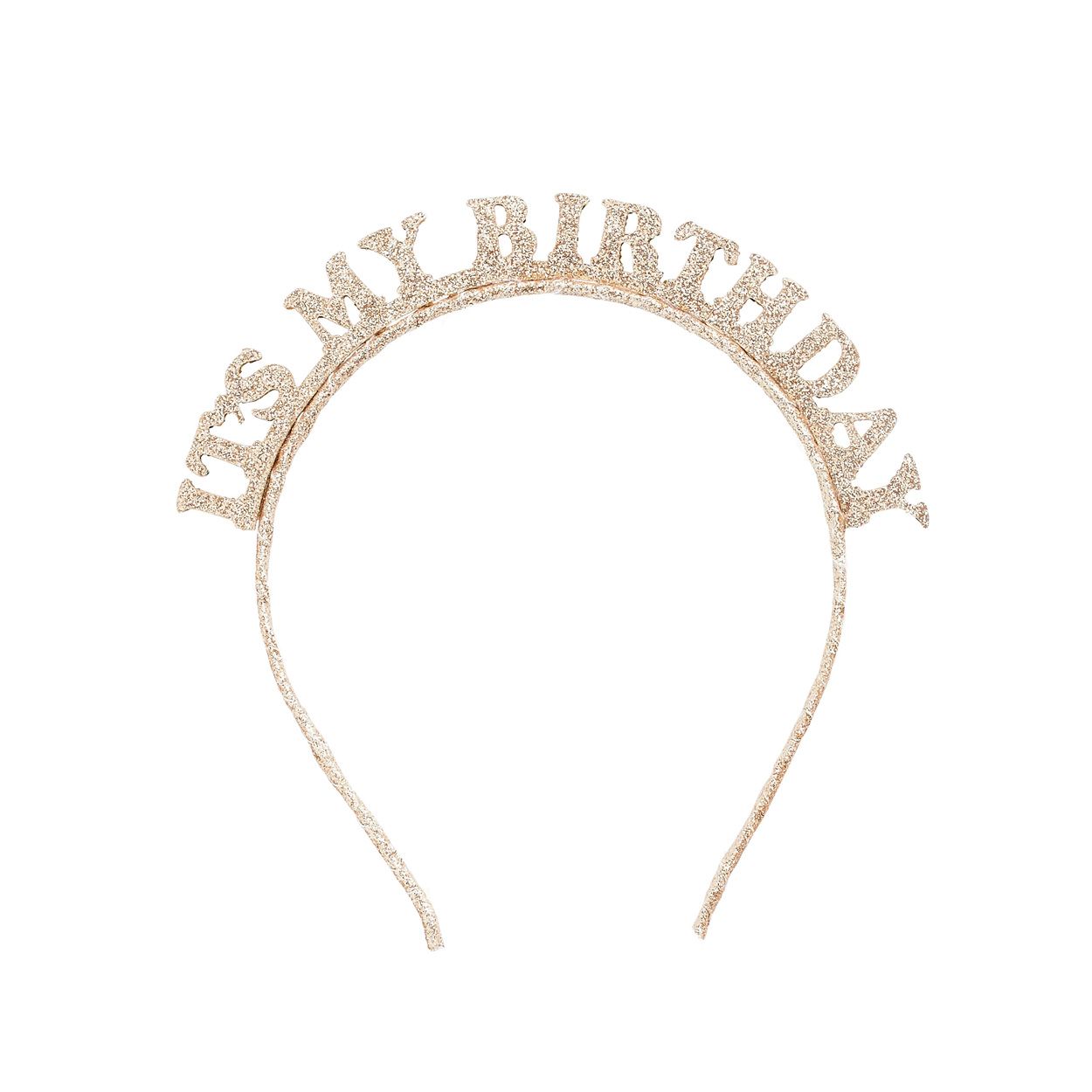 Gold Birthday Glitter Headband